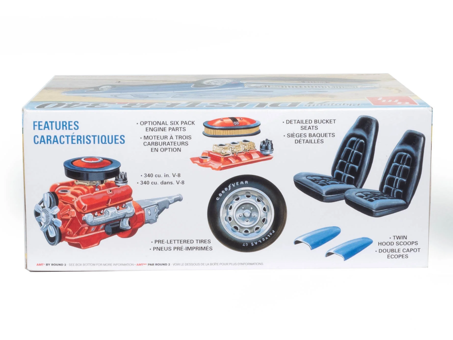 AMT 1971 Plymouth Duster 340 1:25 Scale Model Kit - Image 3