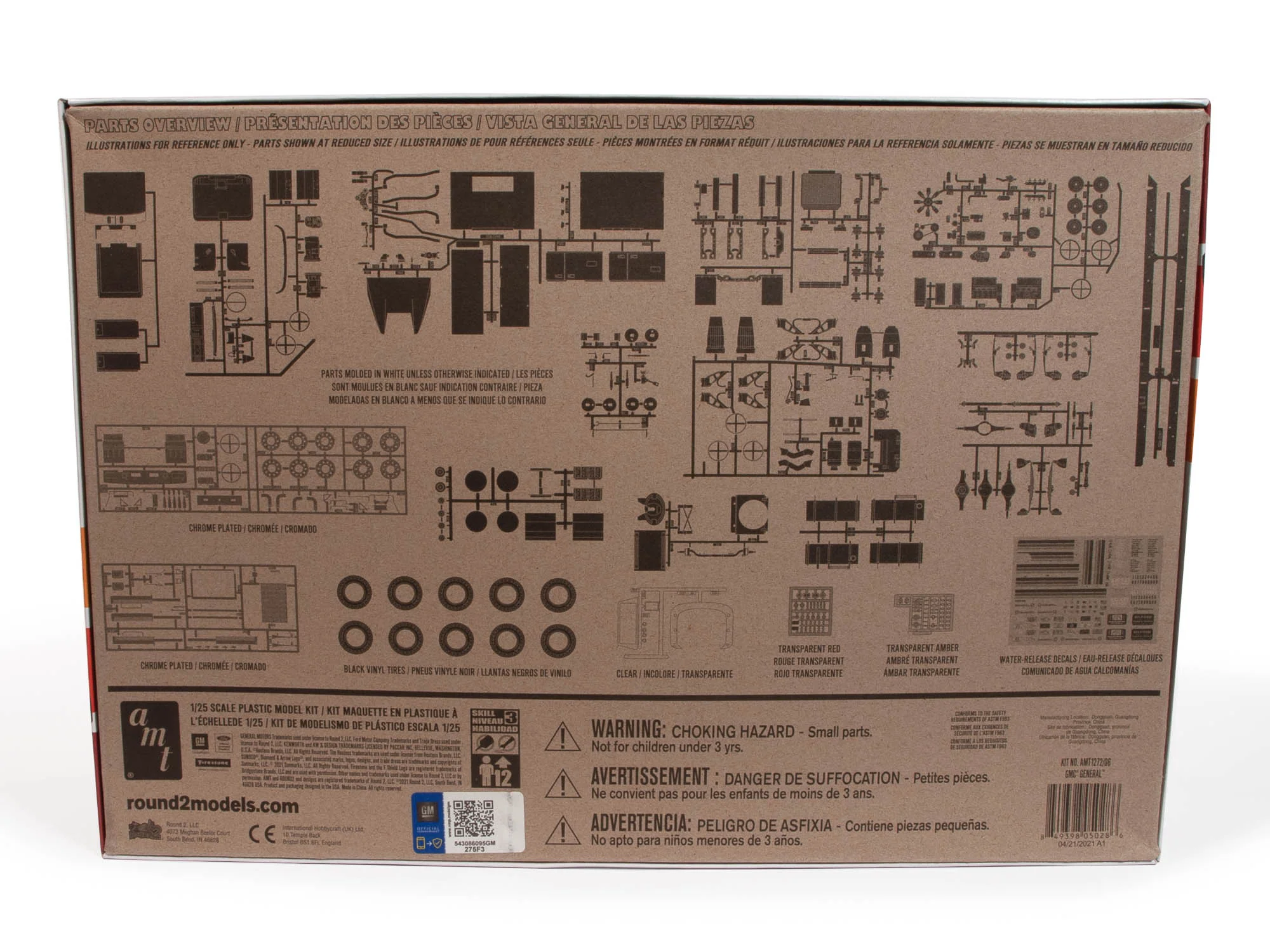 AMT 1976 GMC General Semi Tractor 1:25 Scale Model Kit - Image 4
