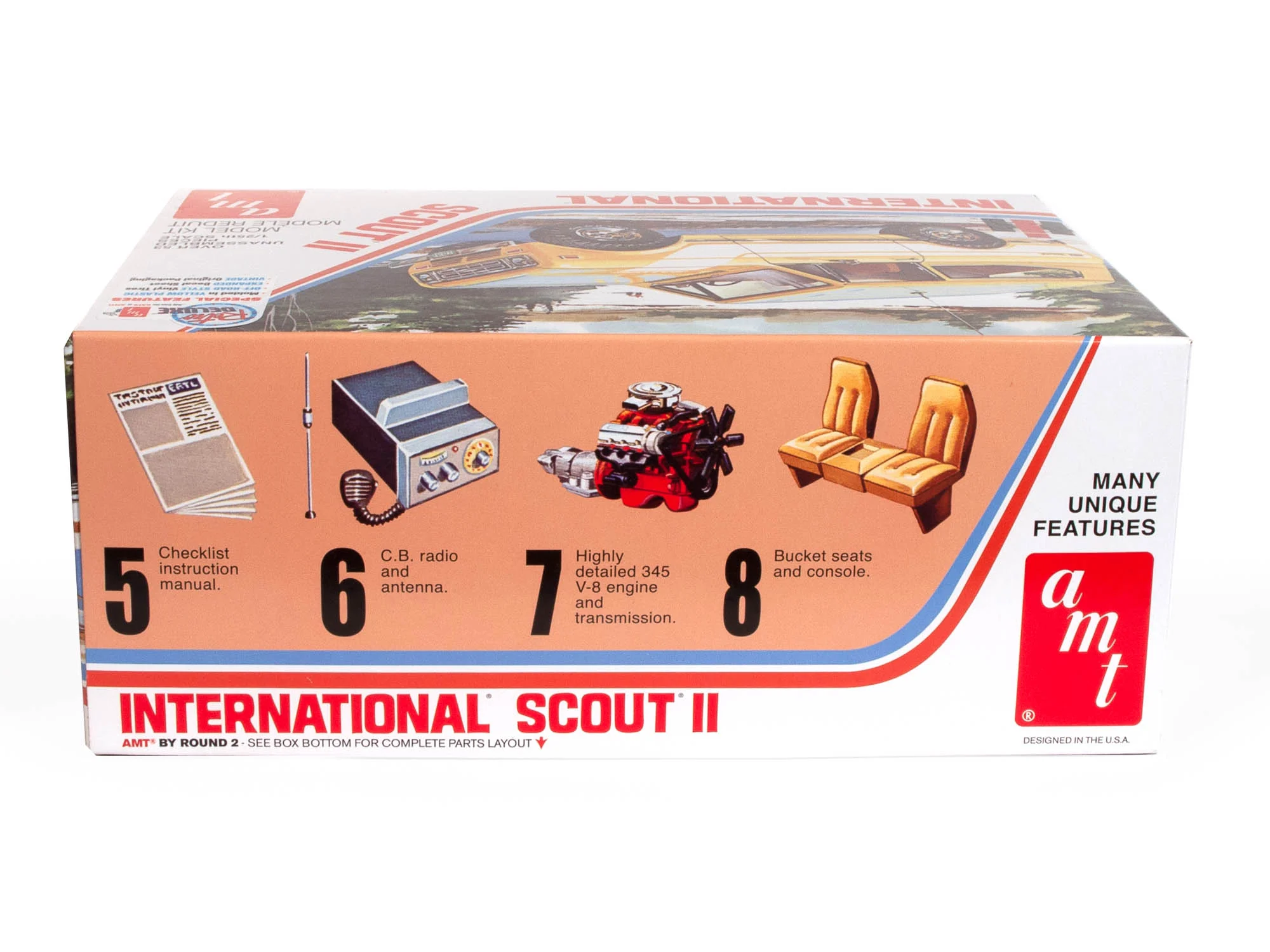 AMT 1977 International Harvester Scout II 1:25 Scale Model Kit - Image 2