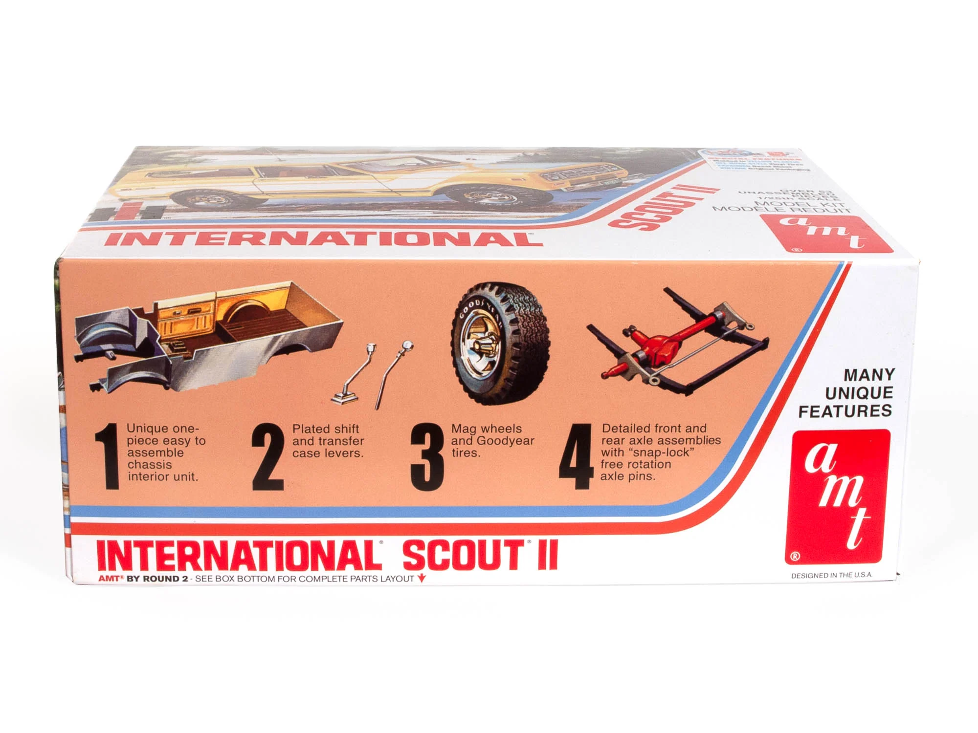 AMT 1977 International Harvester Scout II 1:25 Scale Model Kit - Image 3