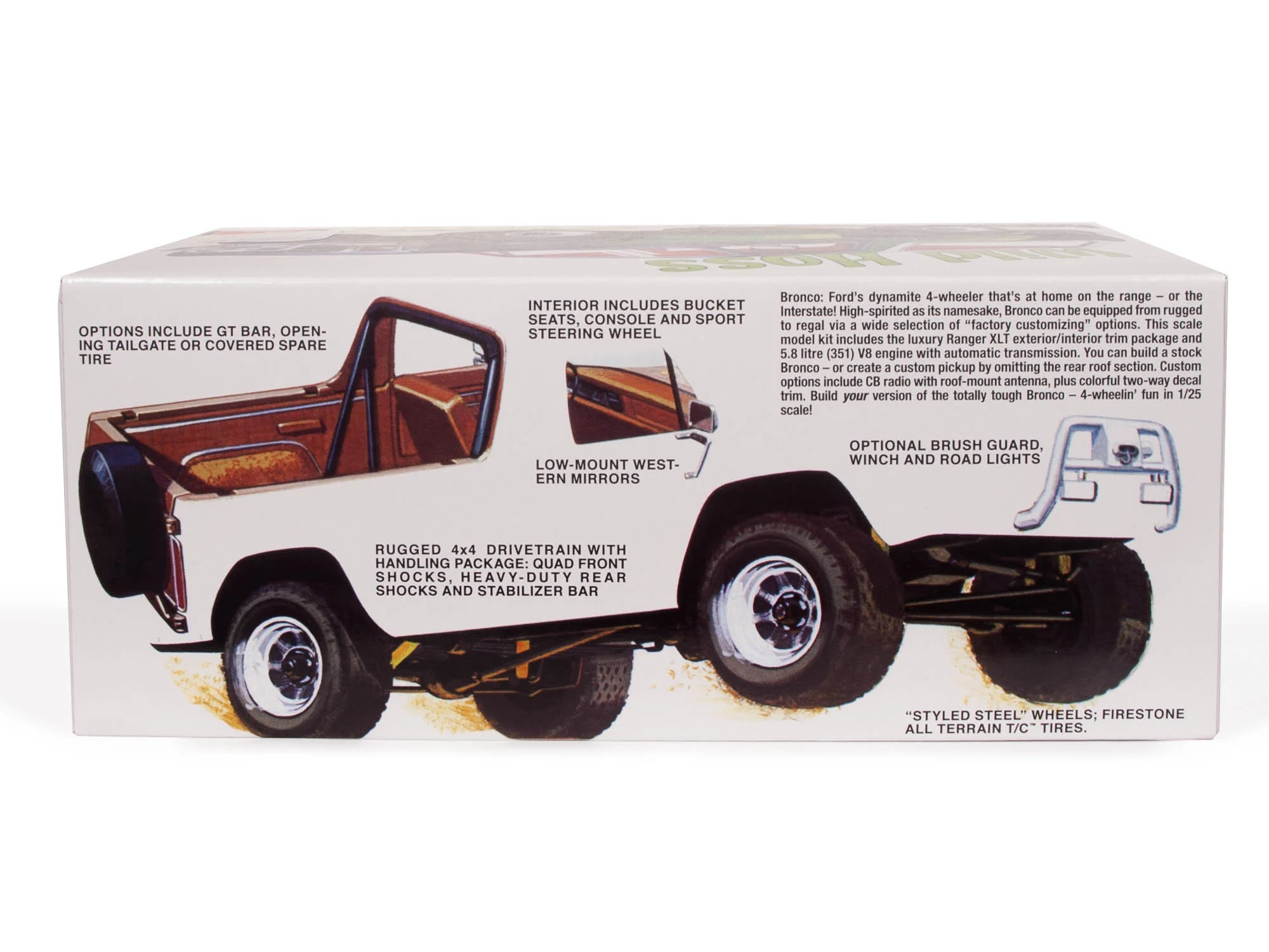 AMT 1978 Ford Bronco "Wild Hoss" 1:25 Scale Model Kit - Image 2