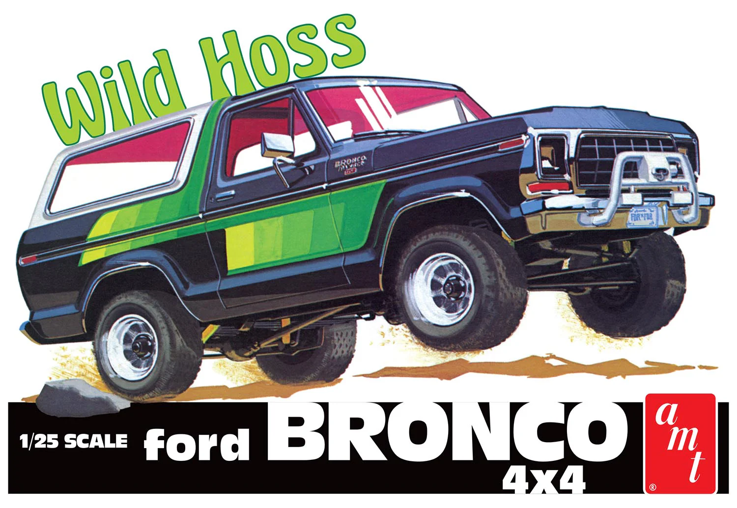 AMT 1978 Ford Bronco "Wild Hoss" 1:25 Scale Model Kit - Image 6