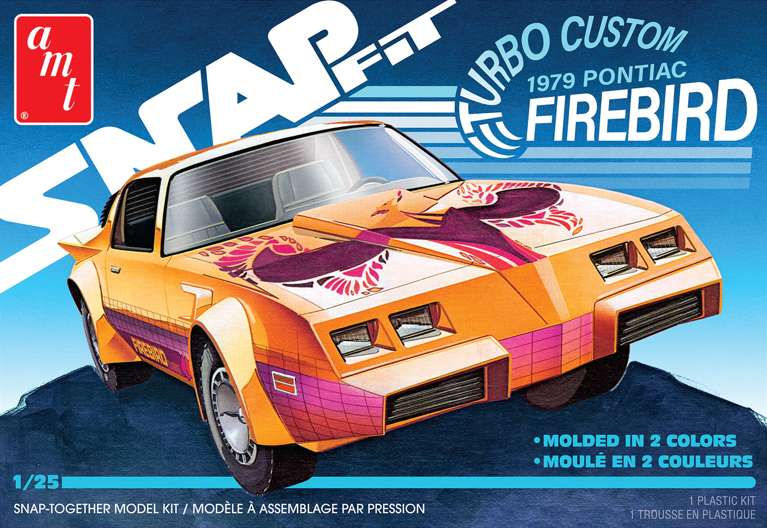 AMT 1979 Pontiac Firebird "Turbo Custom" (Snap) 1:25 Scale Model Kit - Image 7