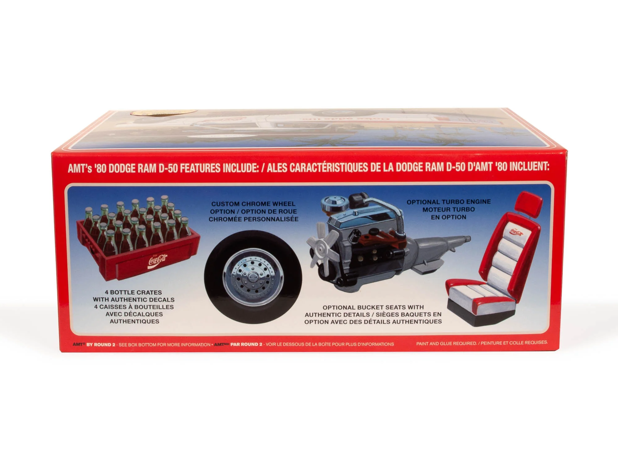 AMT 1980 Dodge Ram D-50 Pickup Coke 1:25 Scale Model Kit - Image 2