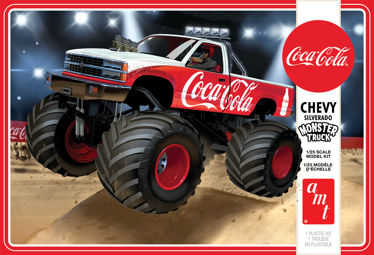 AMT 1988 Chevy Silverado Monster Truck (Coca-Cola) 1:25 Scale Model Kit - Image 5