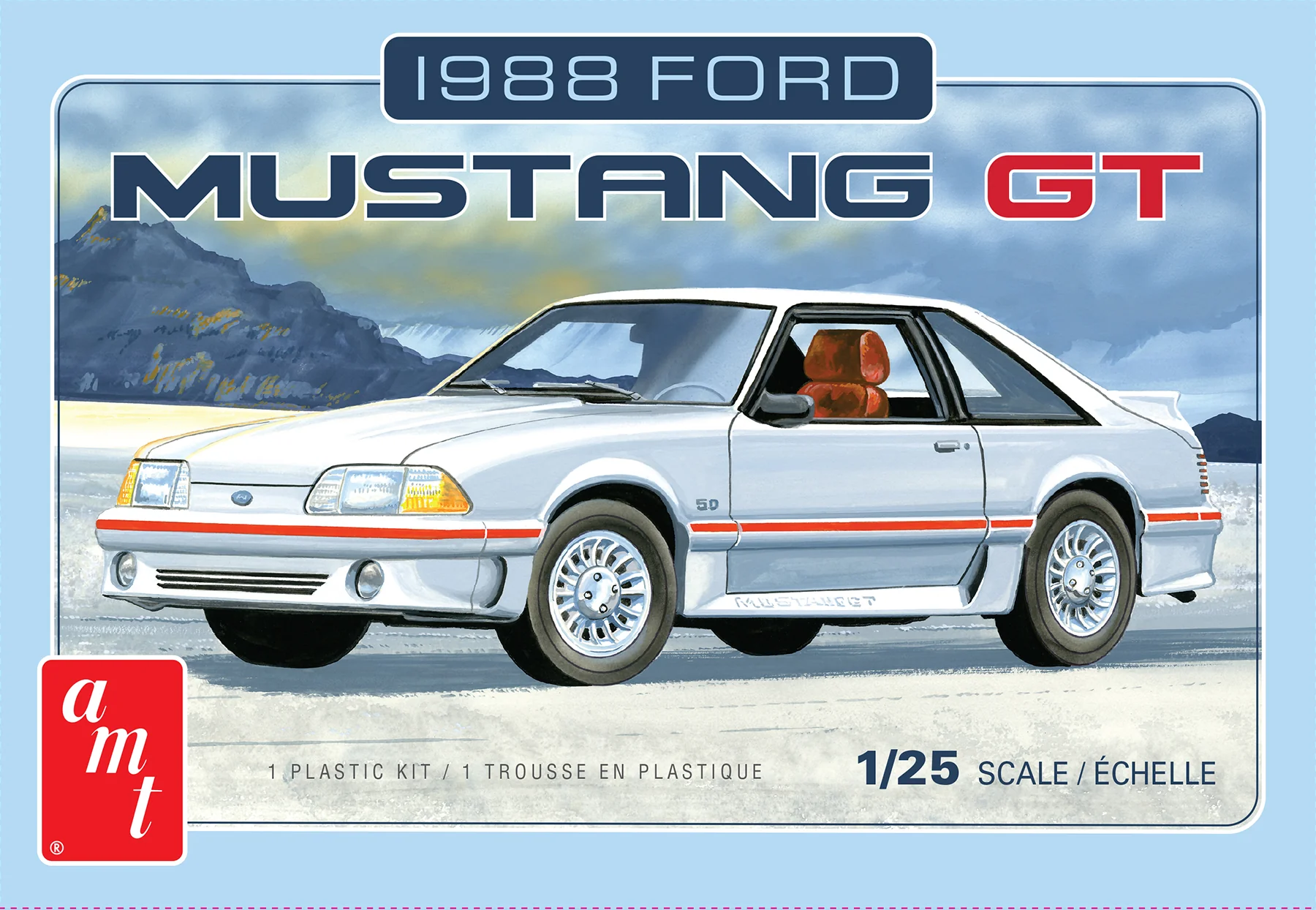AMT 1988 Ford Mustang 1:25 Scale Model Kit - Image 5
