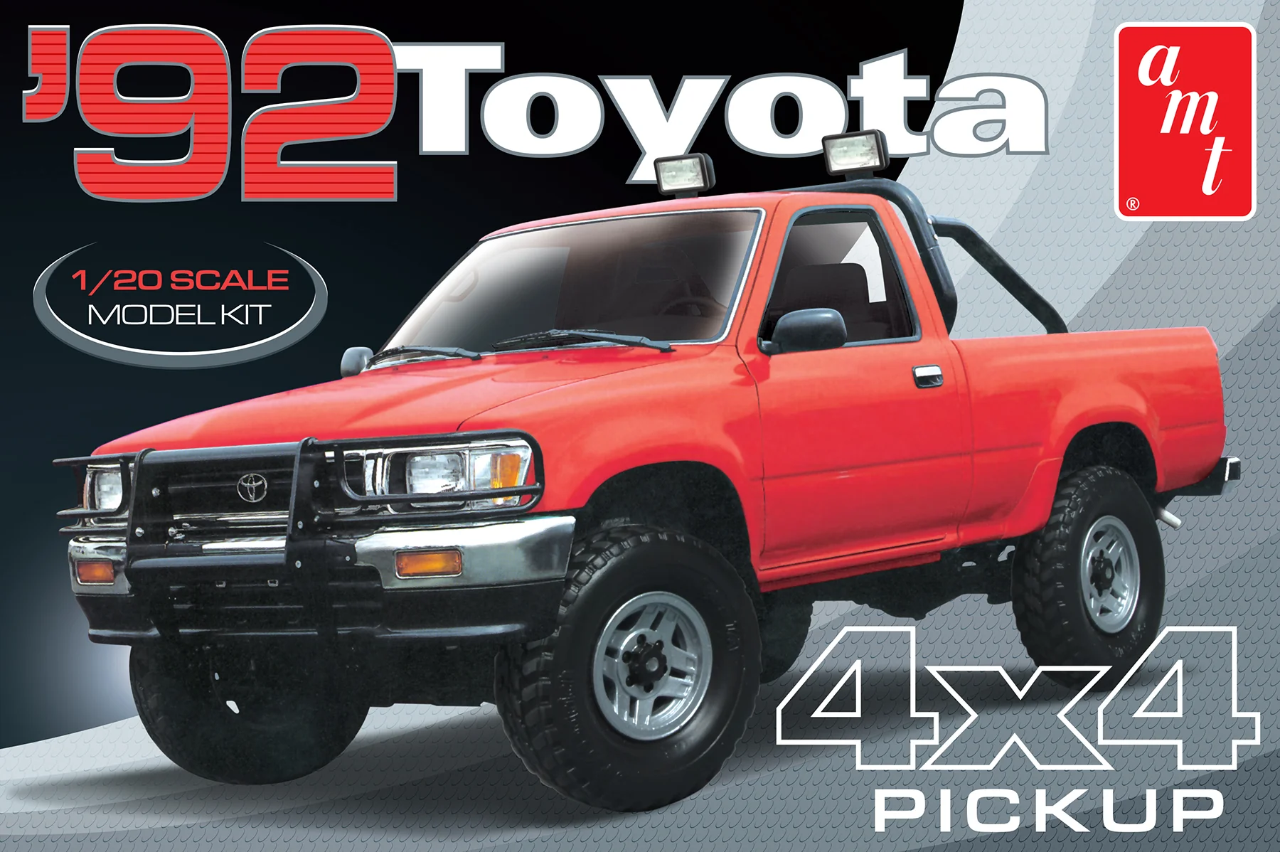 AMT 1992 Toyota 4x4 Pickup 1:20 Scale Model Kit - Image 7