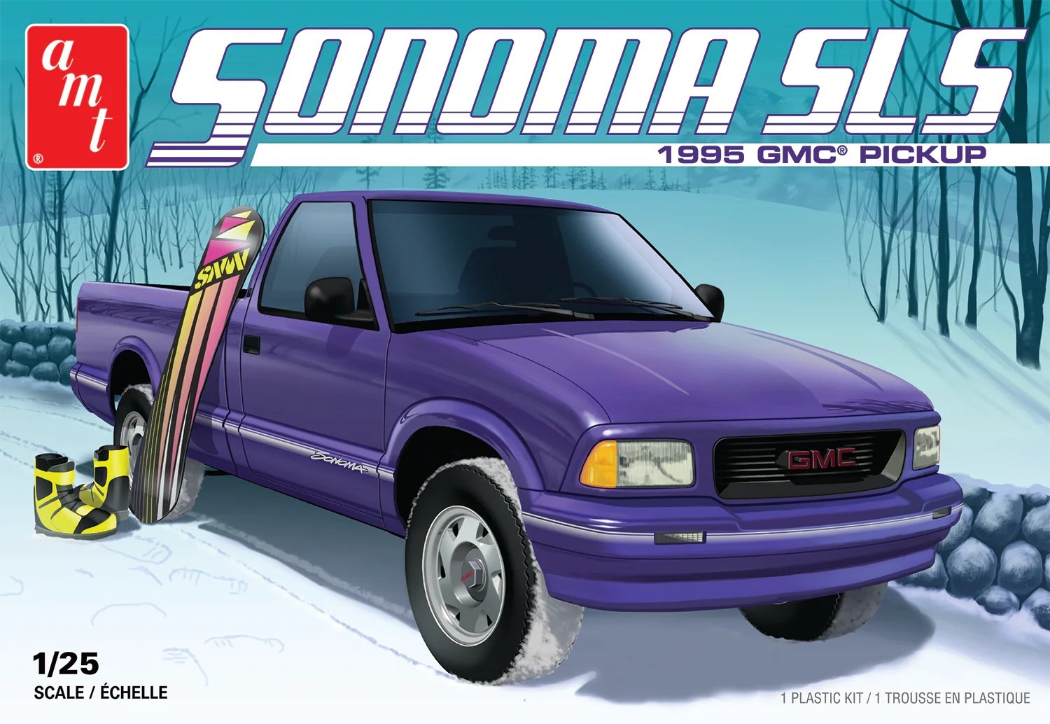 AMT 1995 GMC Sonoma Pickup 1:25 Scale Model Kit - Image 5