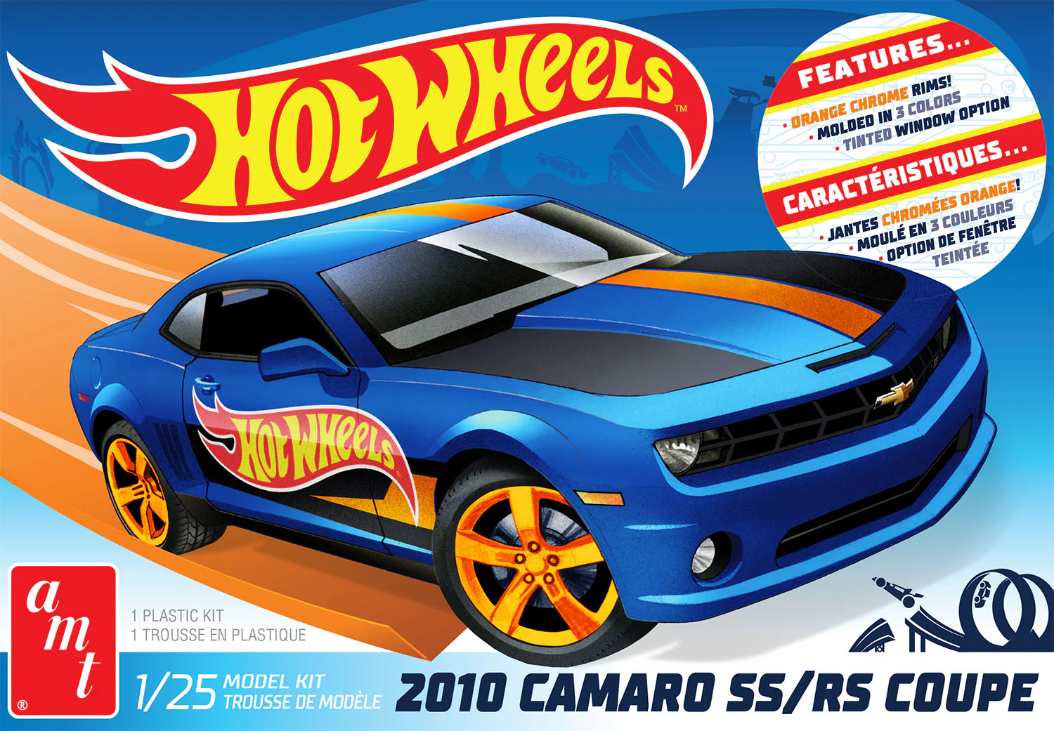 AMT 2010 Chevy Camaro Hot Wheels 1:25 Scale Model Kit - Image 6