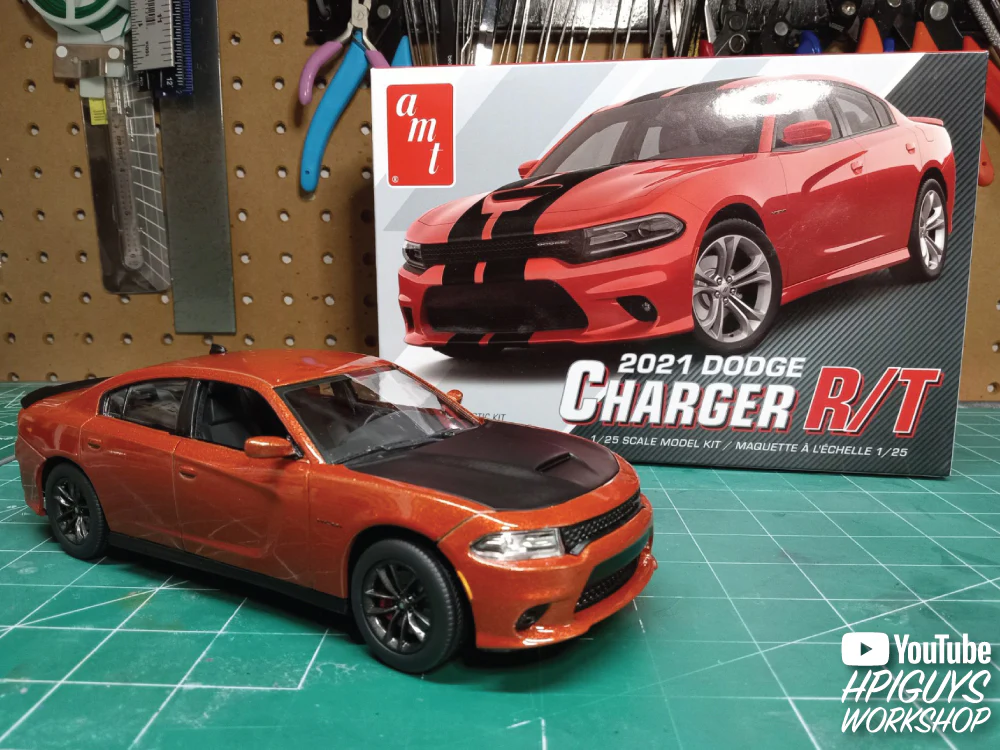 AMT 2021 Dodge Charger RT 1:25 Scale Model Kit - Image 5