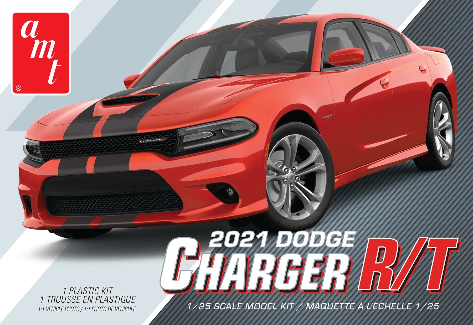 AMT 2021 Dodge Charger RT 1:25 Scale Model Kit - Image 6