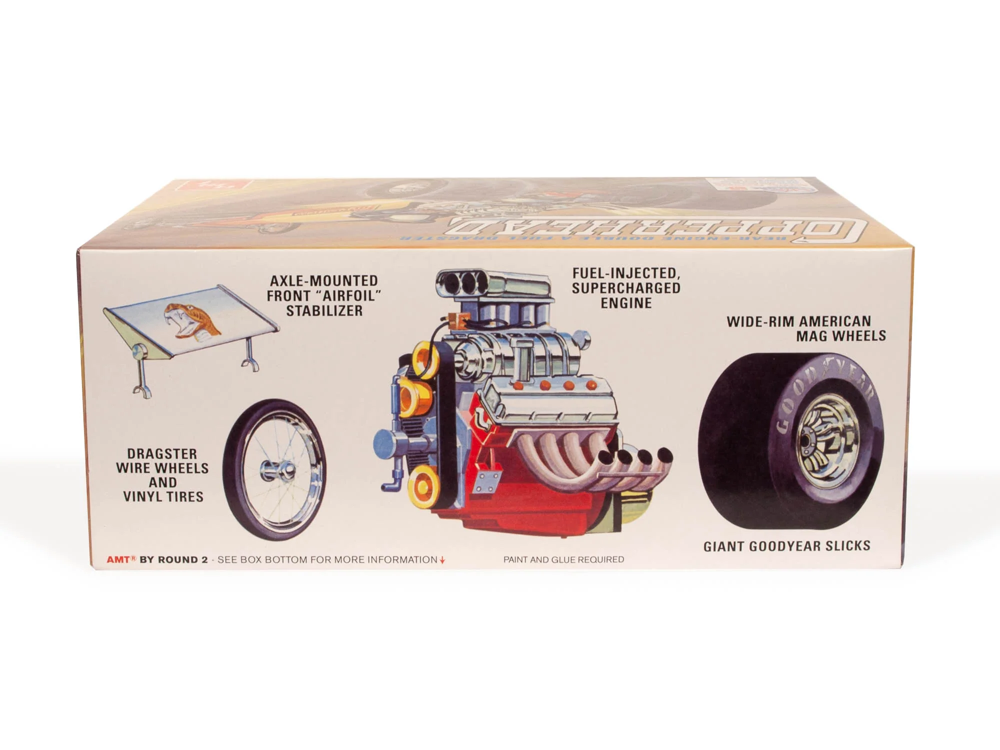 AMT Copperhead Rear-Engine Dragster 1:25 Scale Model Kit - Image 2