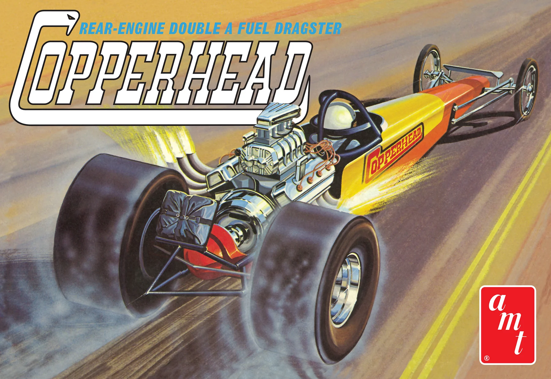 AMT Copperhead Rear-Engine Dragster 1:25 Scale Model Kit - Image 5