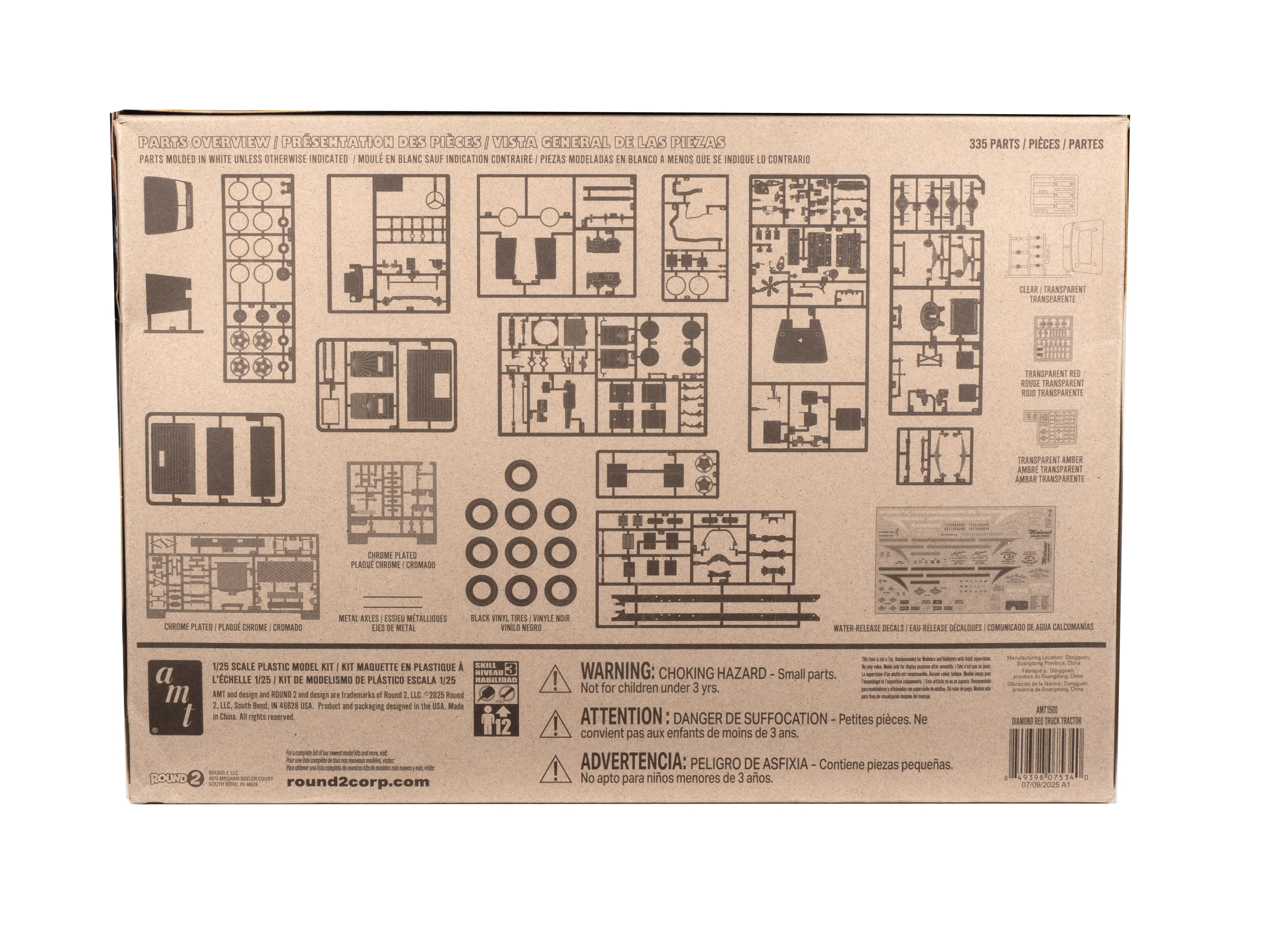 AMT Diamond Reo Truck Tractor 1:25 Scale Model Kit - Image 4
