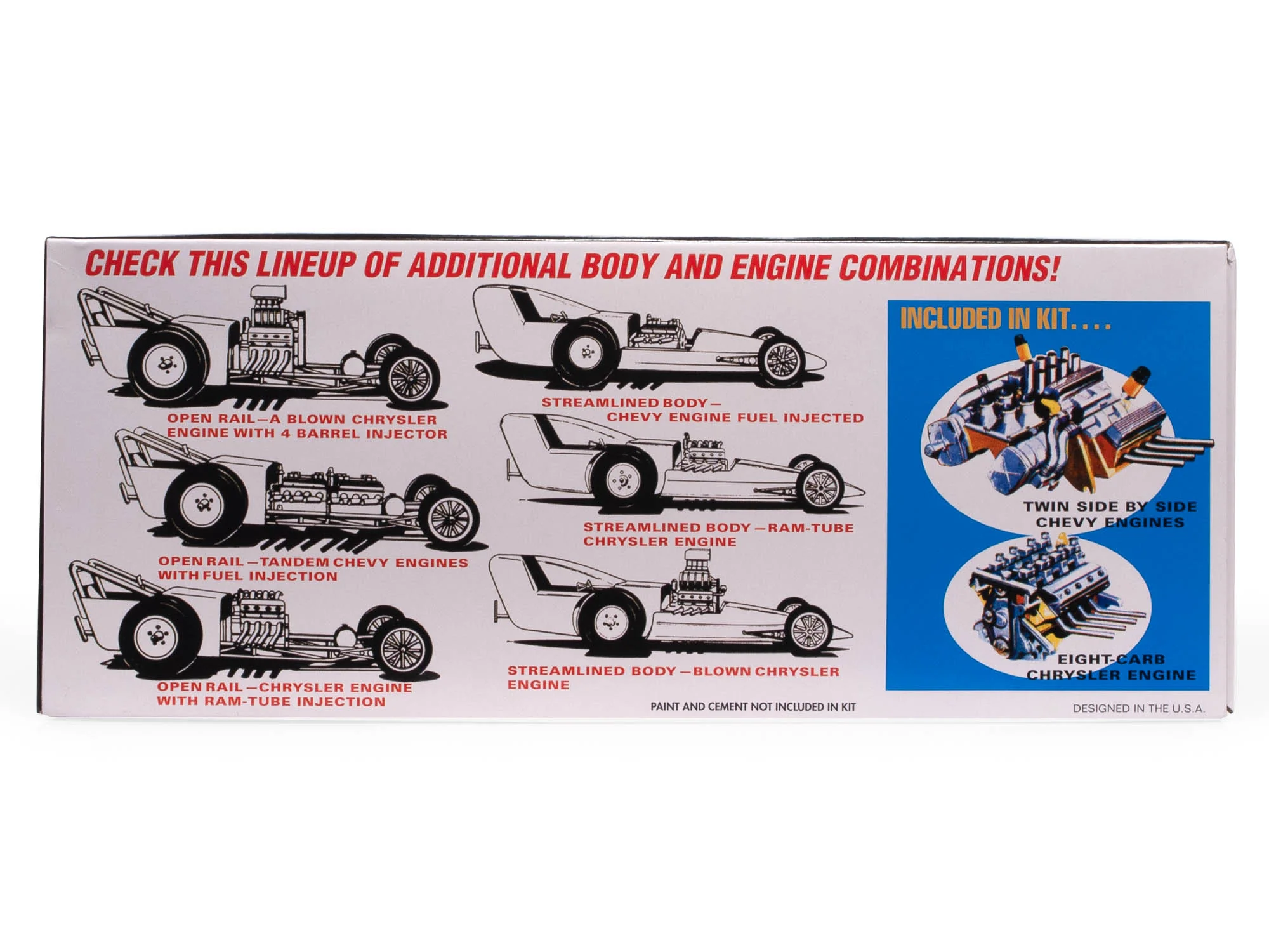 AMT Fiat Double Dragster 1:25 Scale Model Kit - Image 2