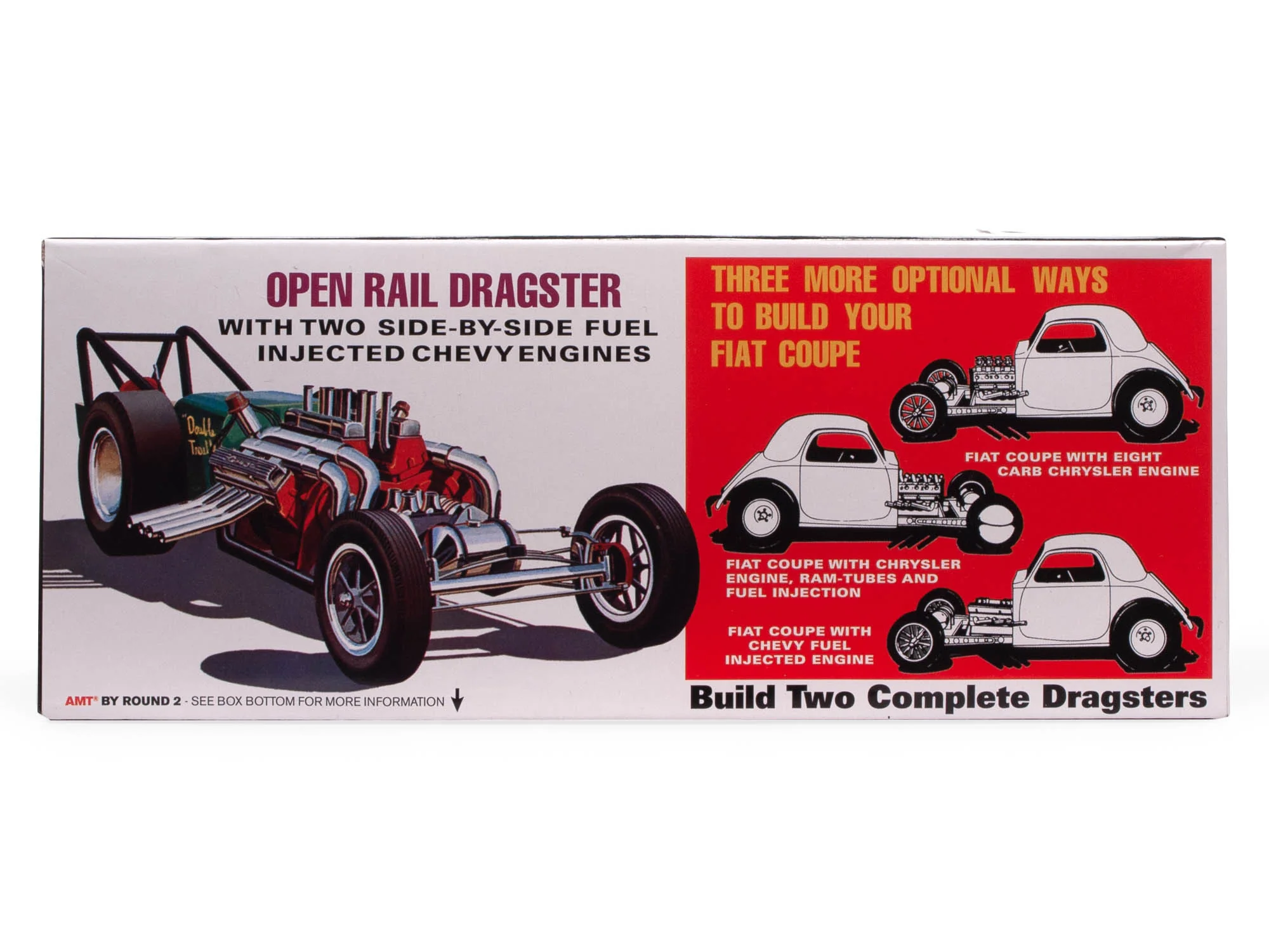 AMT Fiat Double Dragster 1:25 Scale Model Kit - Image 3