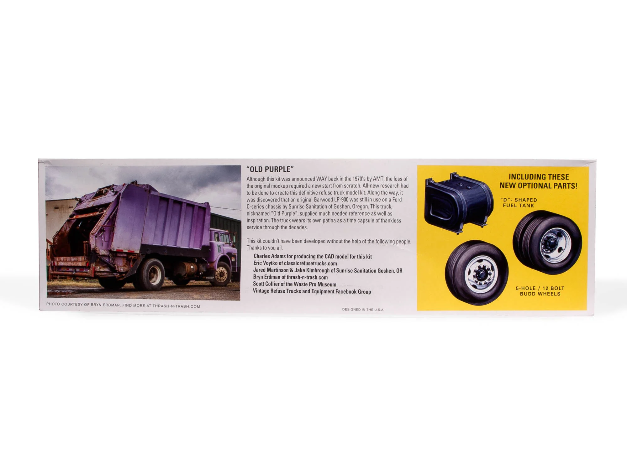 AMT Ford C-900 Gar Wood Load Packer Garbage Truck 1:25 Scale Model Kit - Image 3