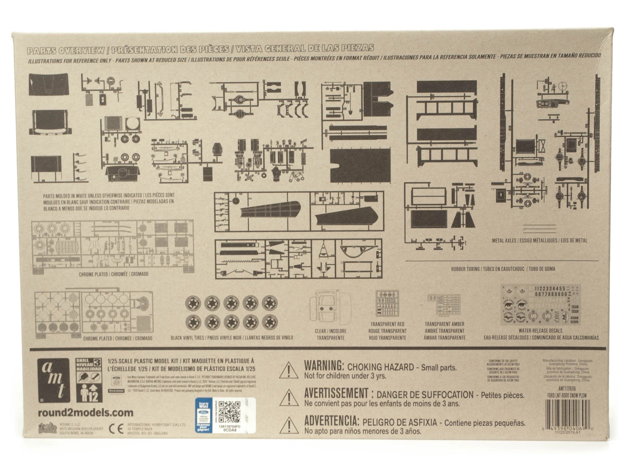 AMT Ford LNT-8000 Snow Plow 1:25 Scale Model Kit - Image 4