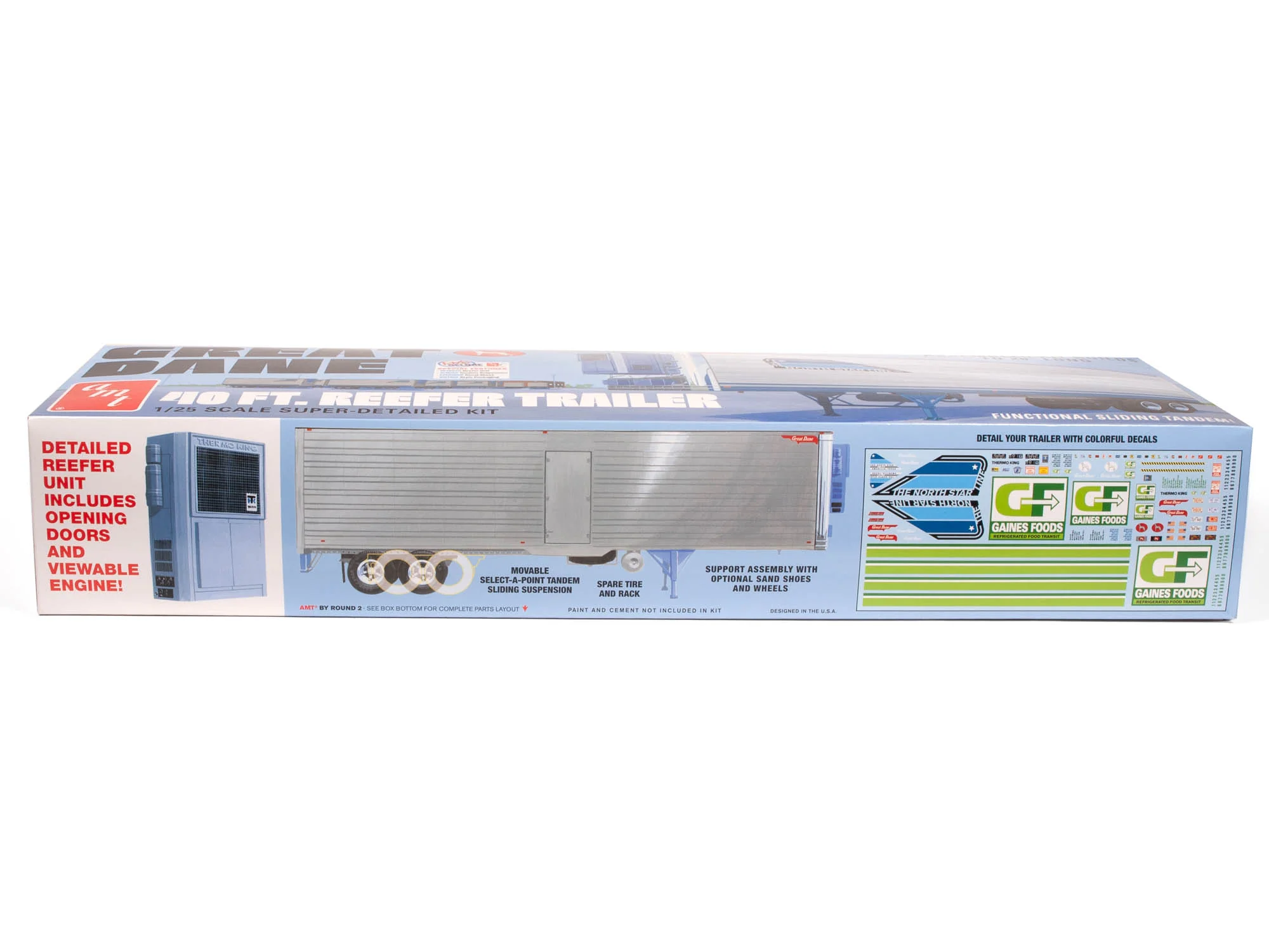AMT Great Dane 40' Reefer Trailer 1:25 Scale Model Kit - Image 3
