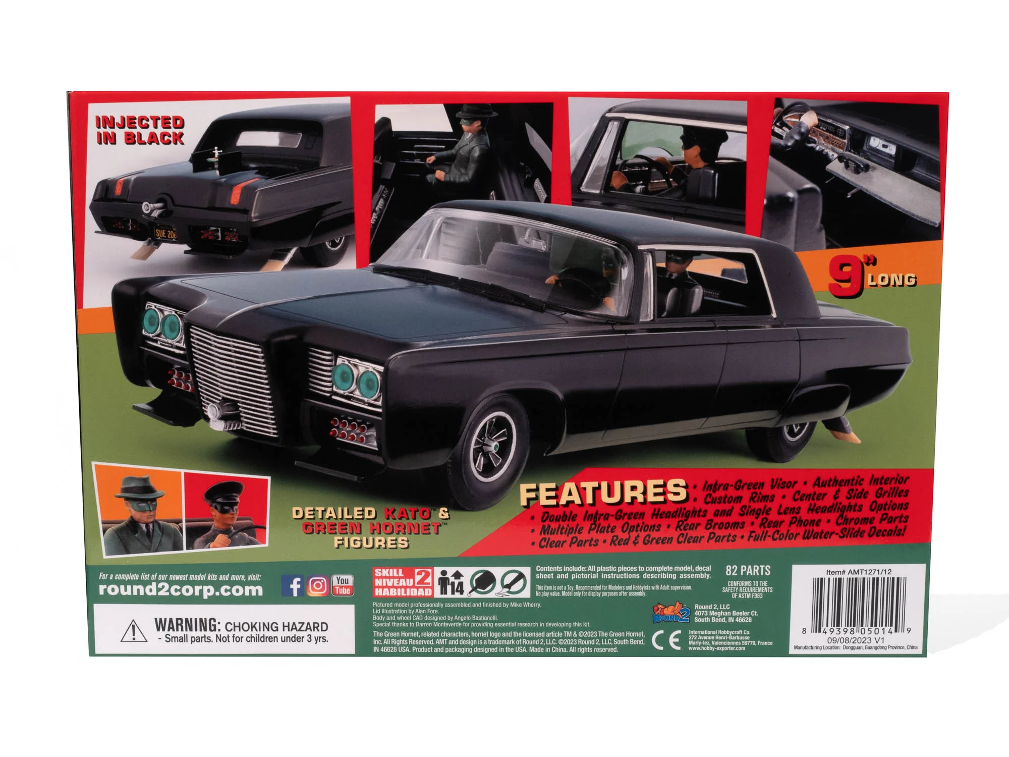 AMT Green Hornet Black Beauty 1:25 Scale Model Kit - Image 6