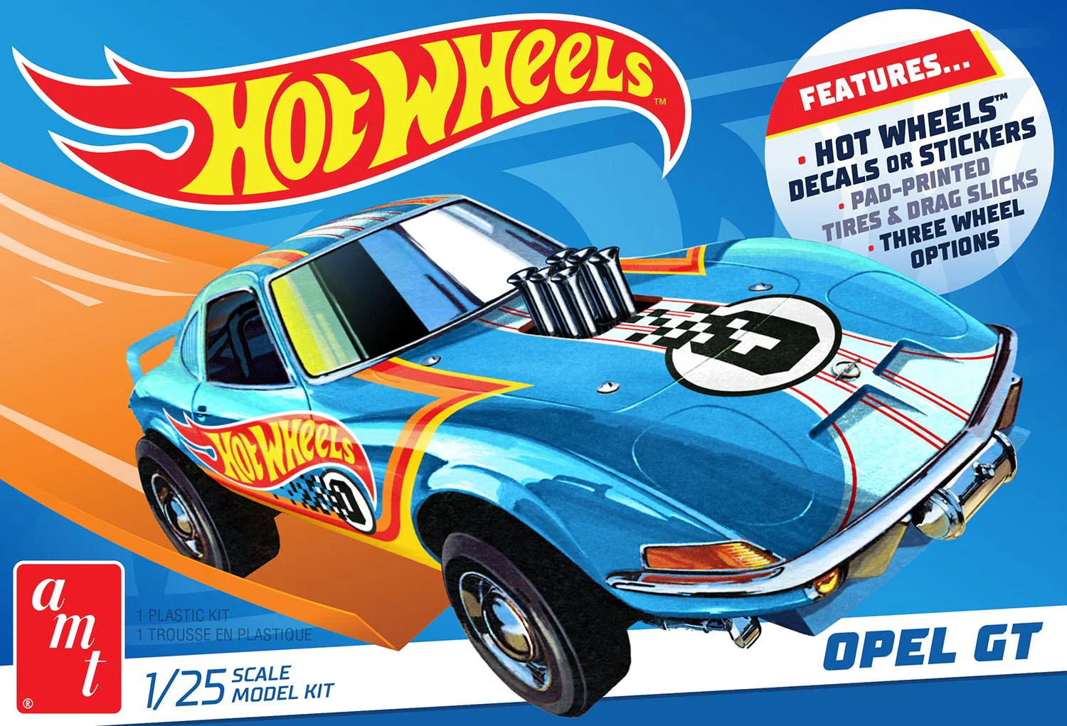 AMT Hot Wheels Buick Opel GT 1:25 Scale Model Kit - Image 5
