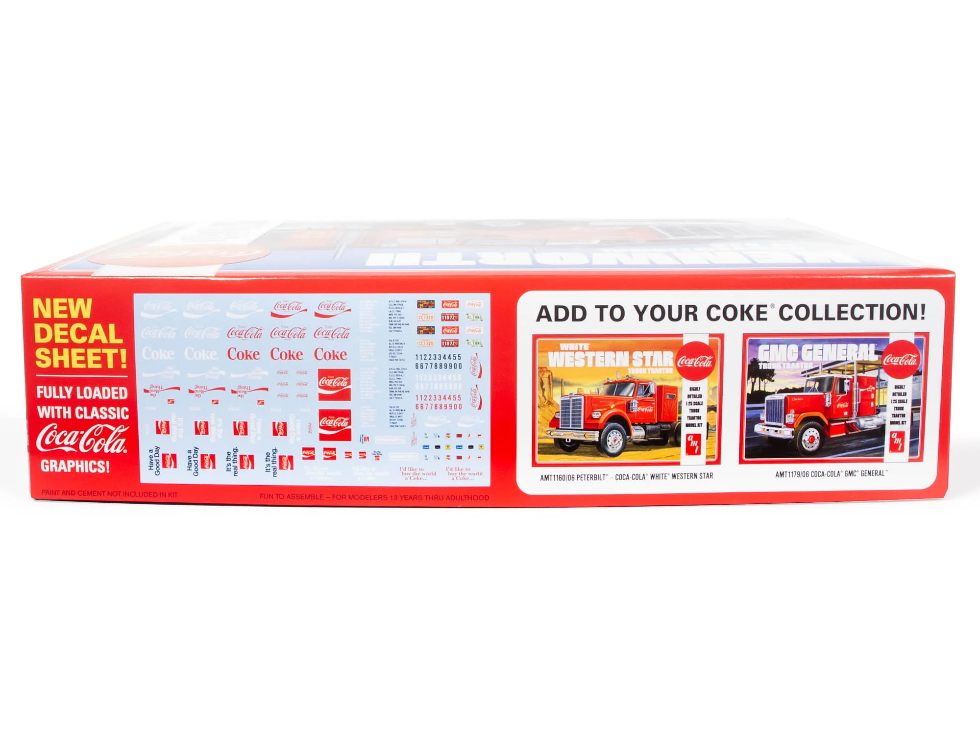 AMT Kenworth W-925 Tractor Coca-Cola 1:25 Scale Model Kit - Image 2