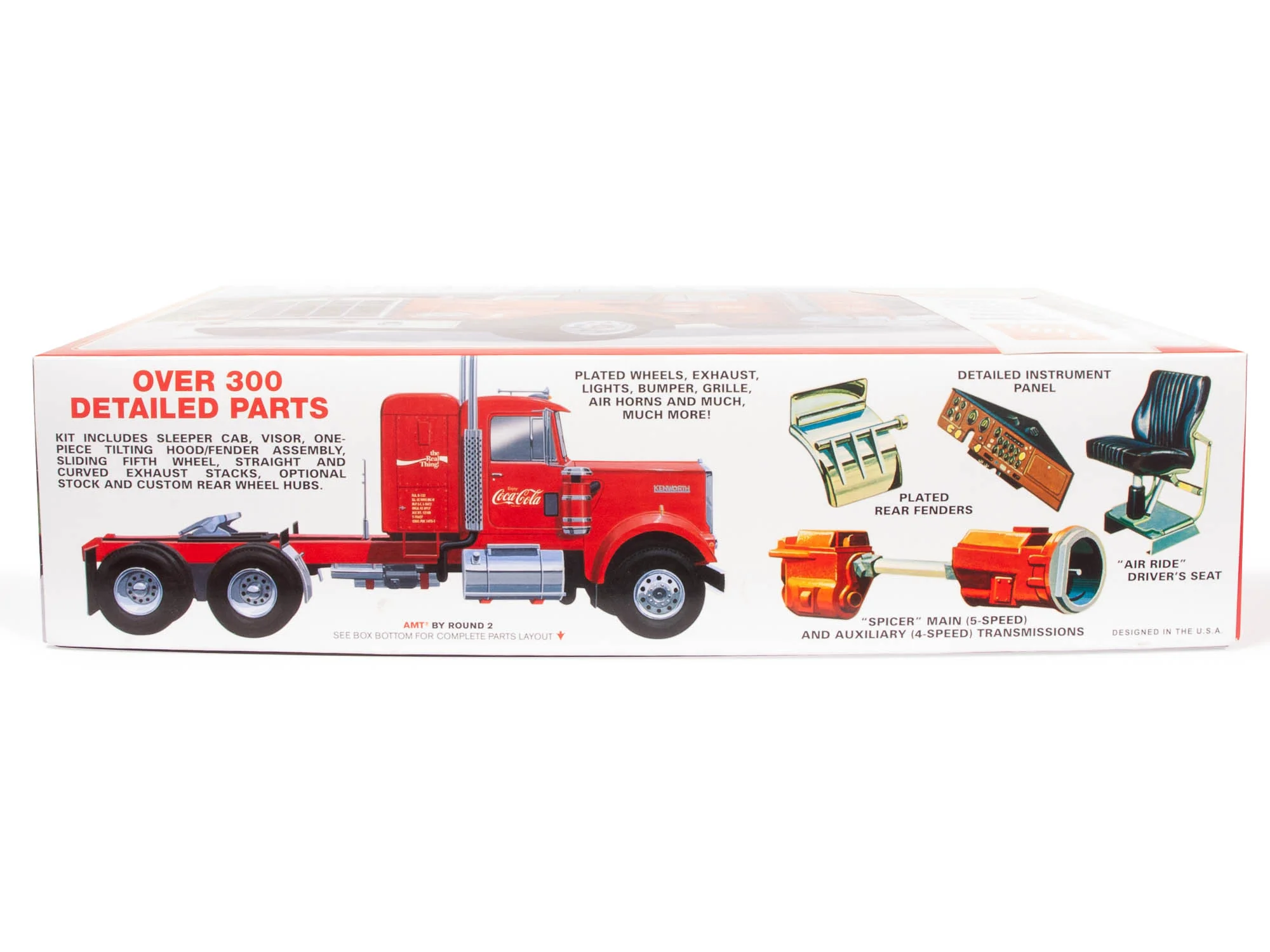 AMT Kenworth W-925 Tractor Coca-Cola 1:25 Scale Model Kit - Image 3