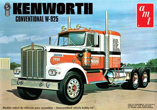 AMT Kenworth W925 Conventional 1:25 Scale Model Kit - Image 3
