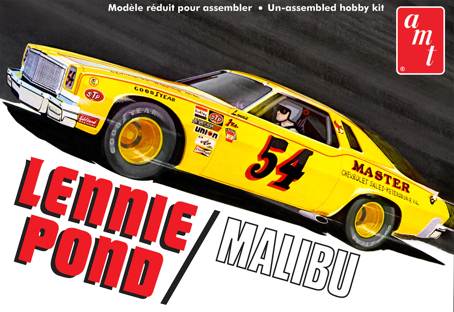 AMT Lennie Pond 1974 Chevy Malibu Stock Car 1:25 Scale Model Kit - Image 5