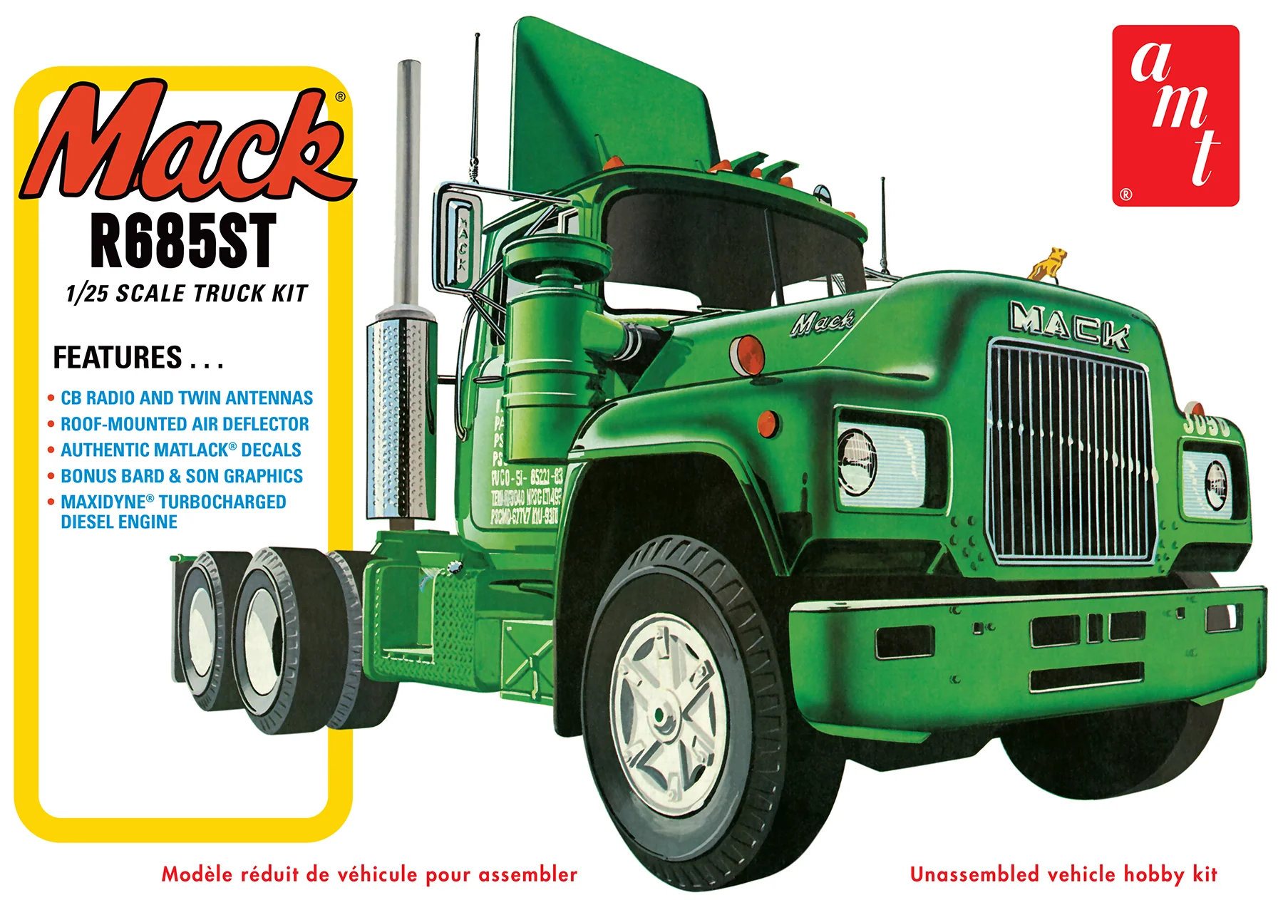 AMT Mack R685ST Semi Tractor 1:25 Scale Model Kit - Image 5