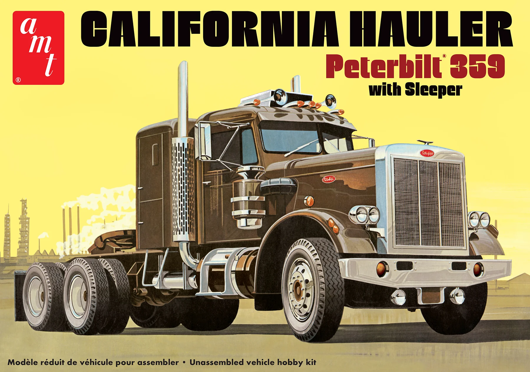 AMT Peterbilt 359 California Hauler w/Sleeper 1:25 Scale Model Kit - Image 5