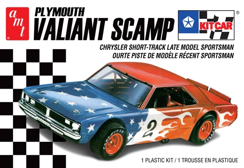 AMT Plymouth Valiant Scamp Kit Car 1:25 Scale Model Kit - Image 5
