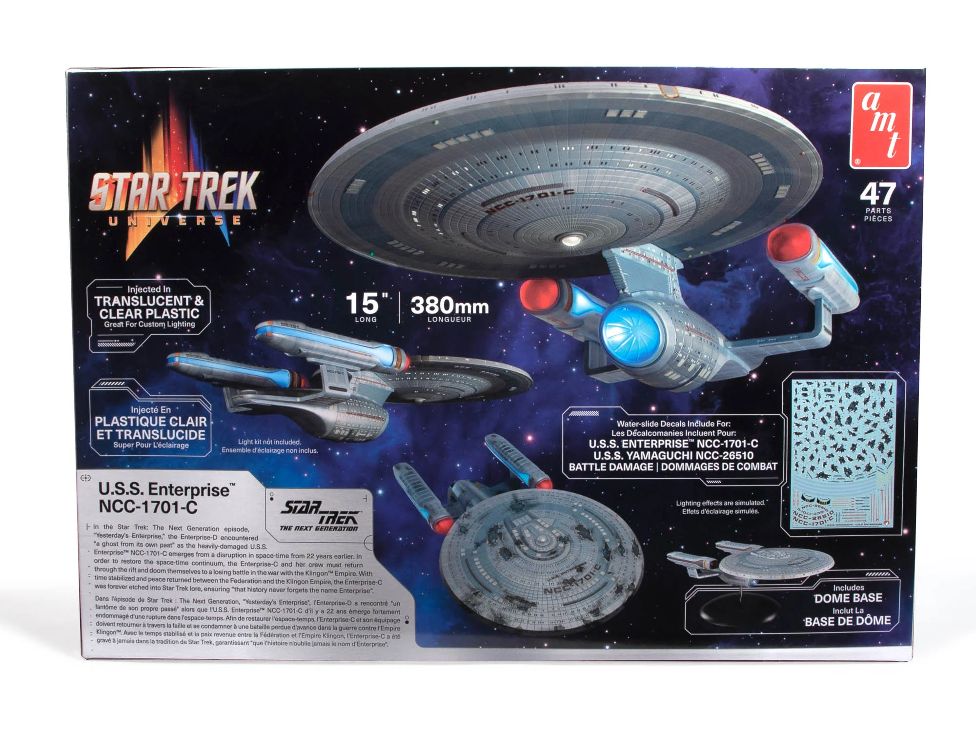 AMT Star Trek U.S.S. Enterprise NCC-1701-C 1:1400 Scale Model Kit - Image 4