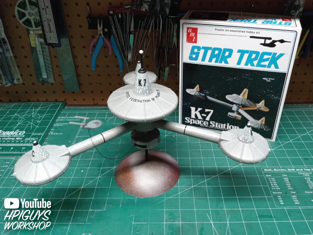 AMT Star Trek K-7 Space Station 1:7600 Scale Model Kit - Image 5