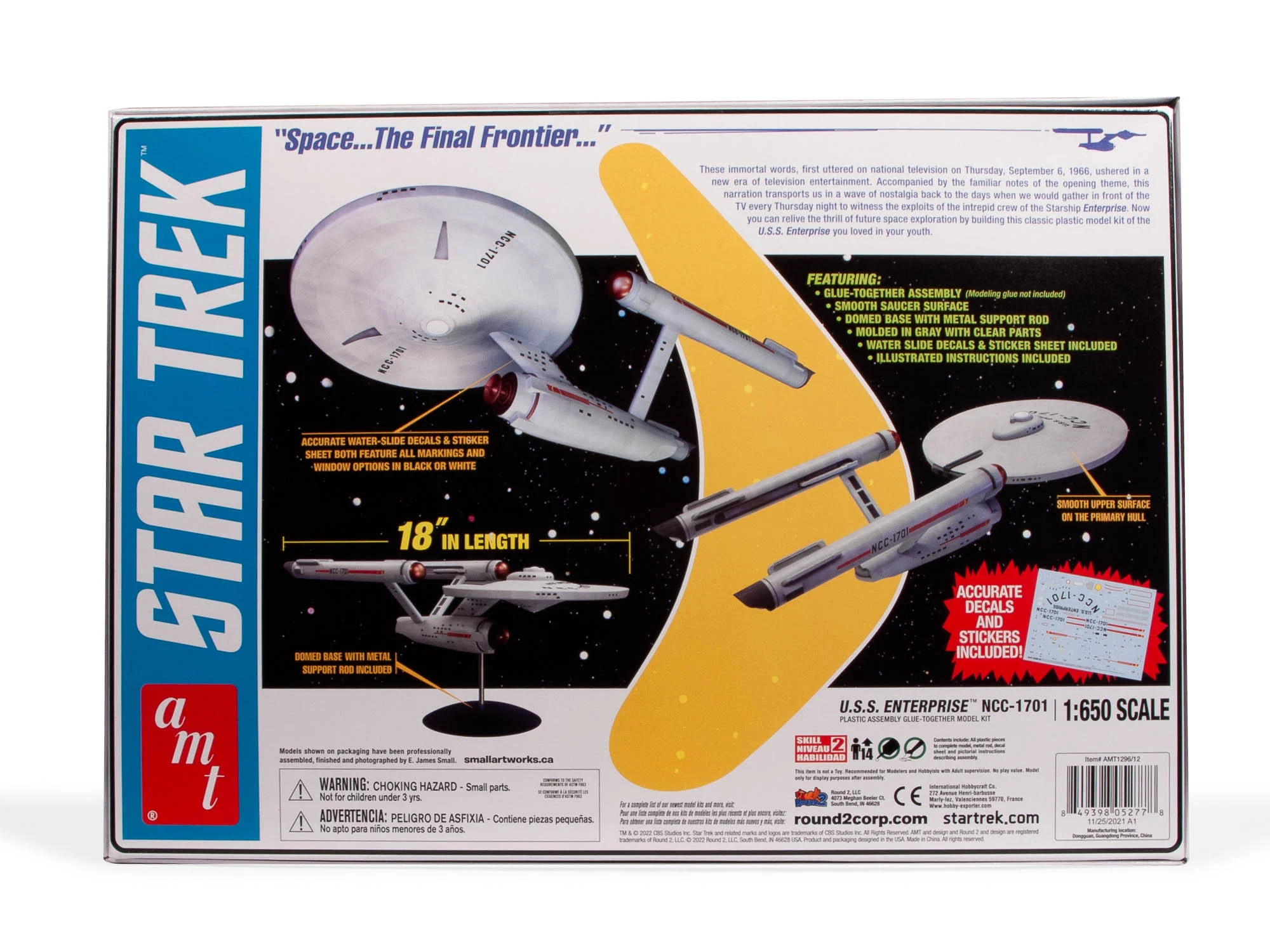 AMT Star Trek Classic U.S.S. Enterprise 1:650 Scale Model Kit - Image 4