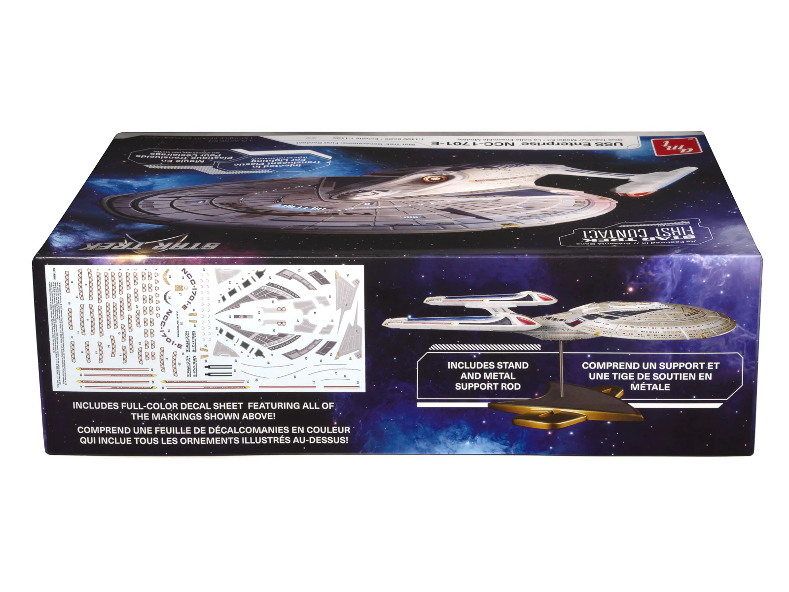 AMT Star Trek U.S.S. Enterprise NCC-1701-E (Translucent) 1:1400 Scale Model Kit - Image 3