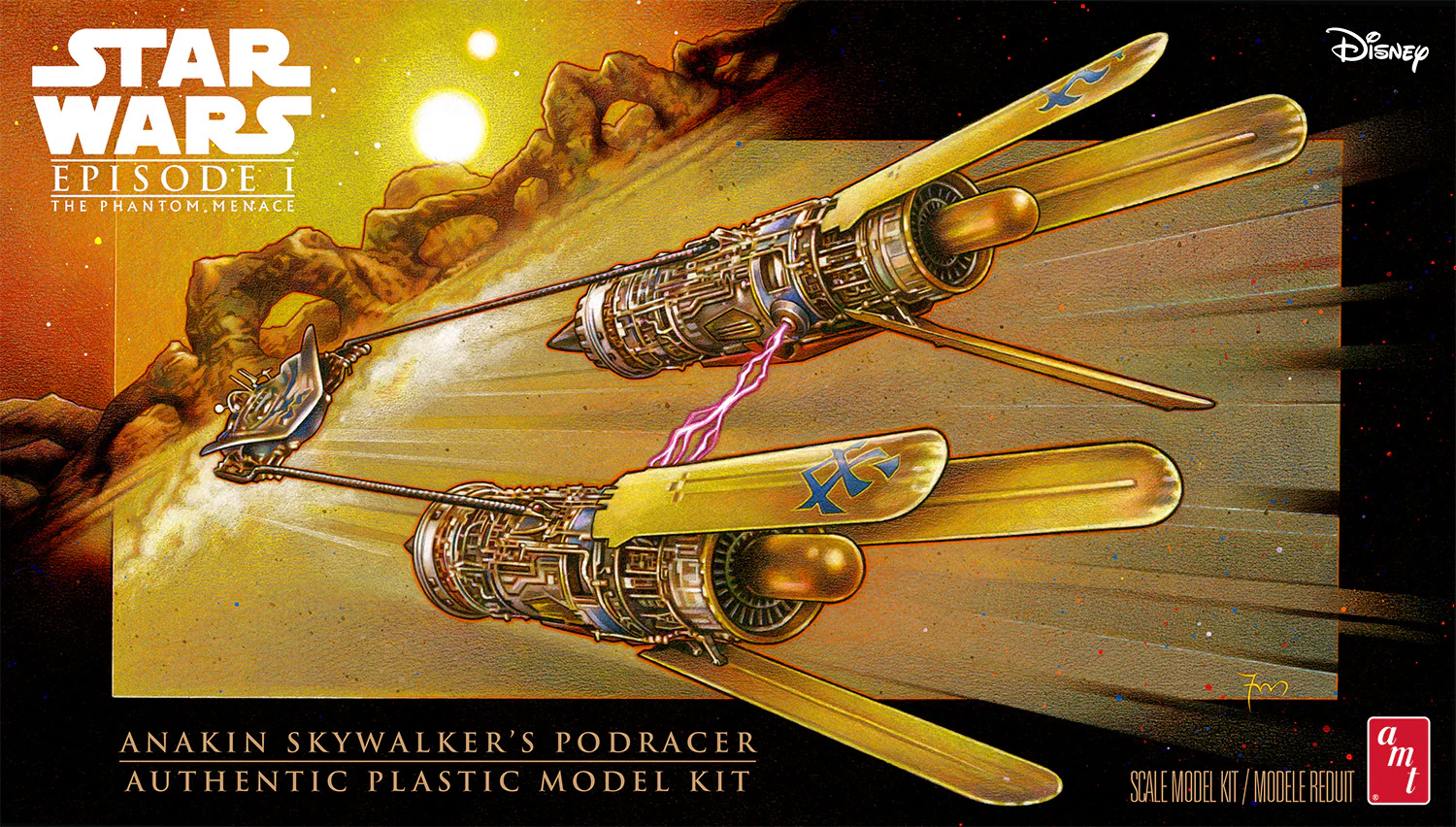 AMT Star Wars: The Phantom Menace Anakin's Podracer 1:32 Scale Model Kit - Image 5