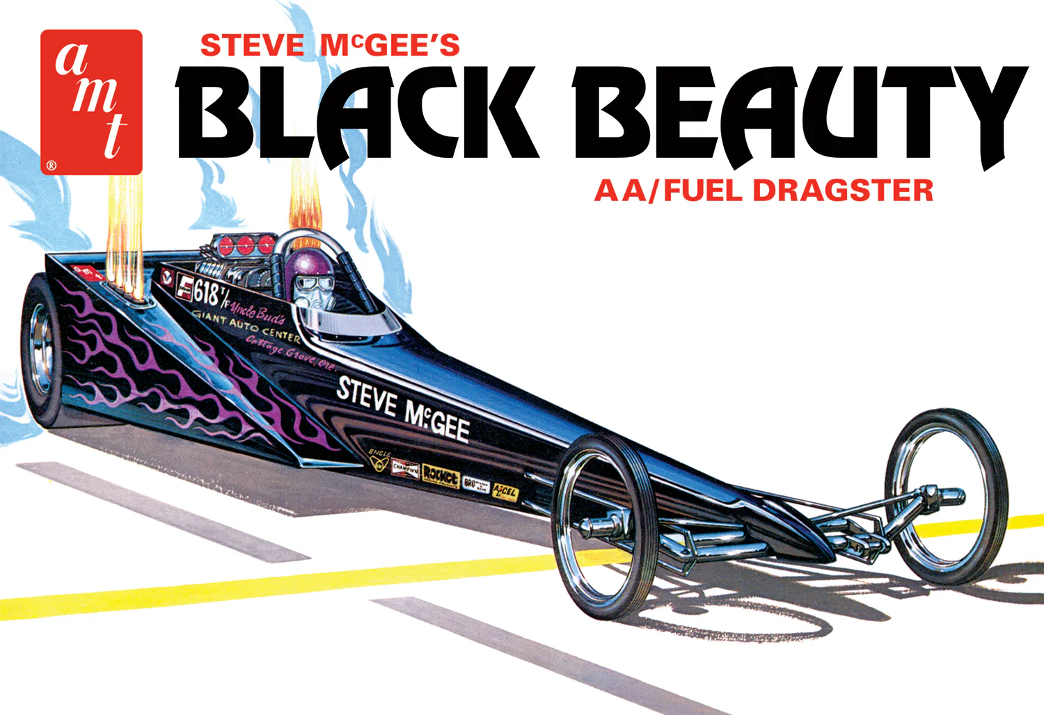 AMT Steve McGee Black Beauty Wedge Dragster 1:25 Scale Model Kit - Image 5