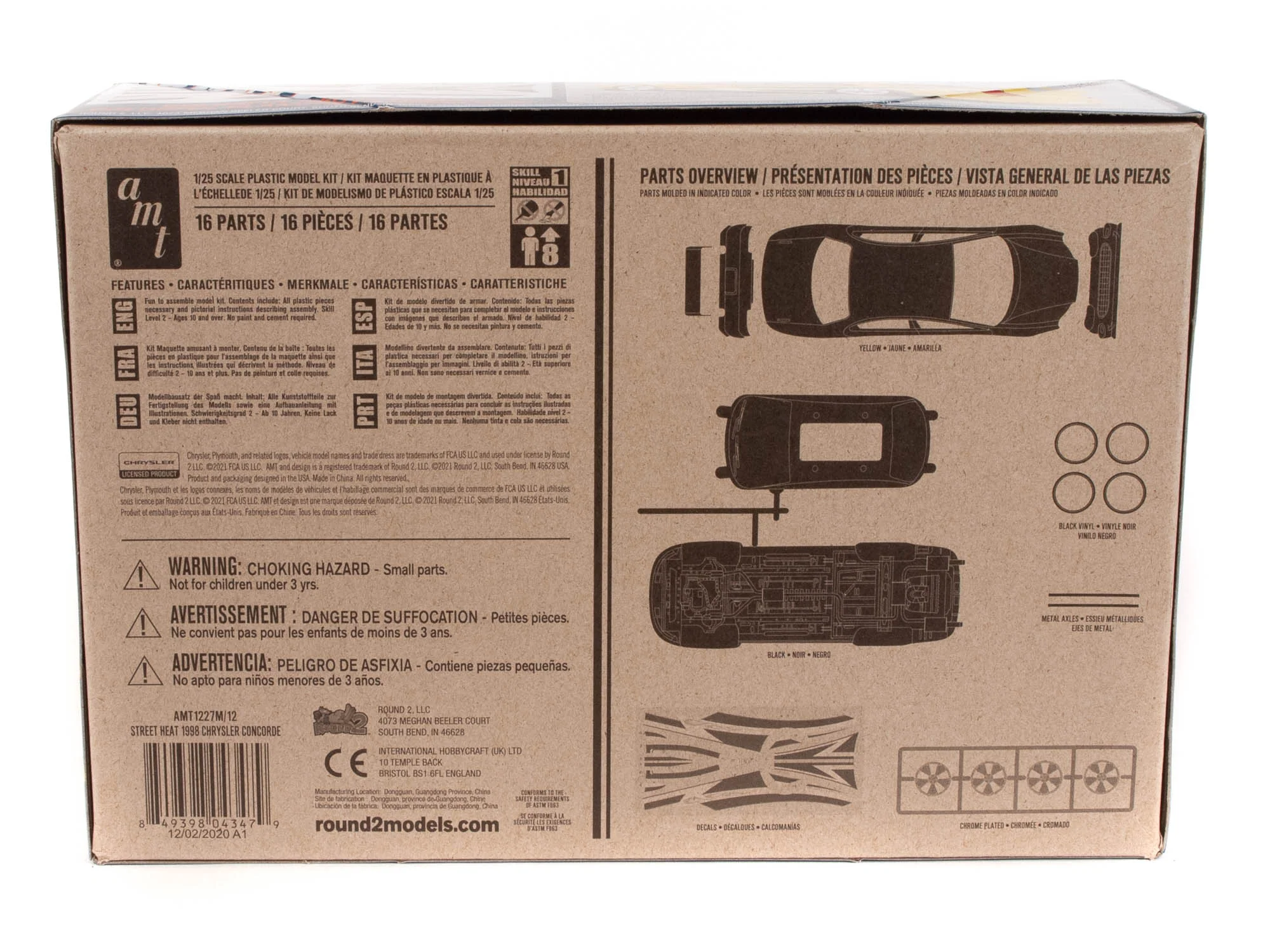 AMT Street Heat 1998 Chrysler Concorde - Slammers SNAP 1:25 Scale Model Kit - Image 4