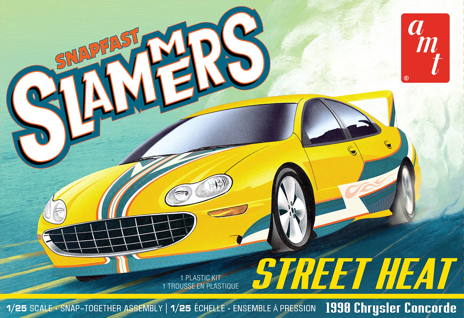 AMT Street Heat 1998 Chrysler Concorde - Slammers SNAP 1:25 Scale Model Kit - Image 6