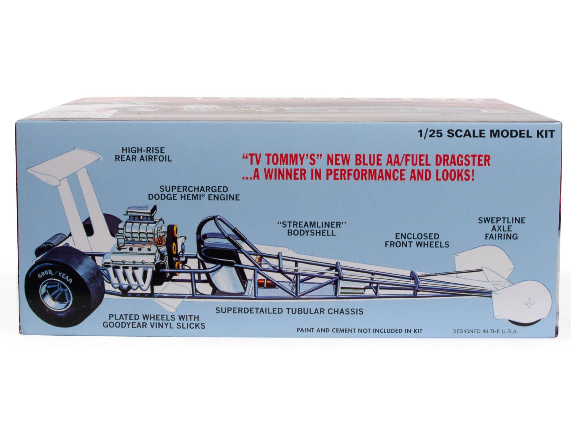 AMT Tommy Ivo Streamliner Dragster 1:25 Scale Model Kit - Image 3