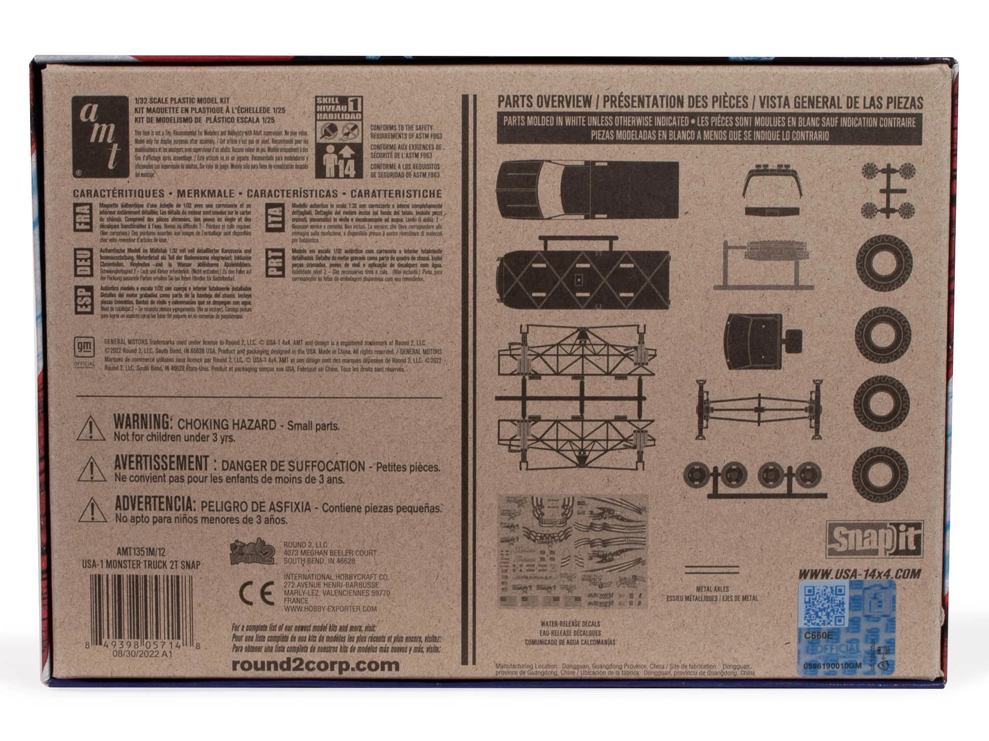 AMT USA-1 Monster Truck SNAP 1:32 Scale Model Kit - Image 4