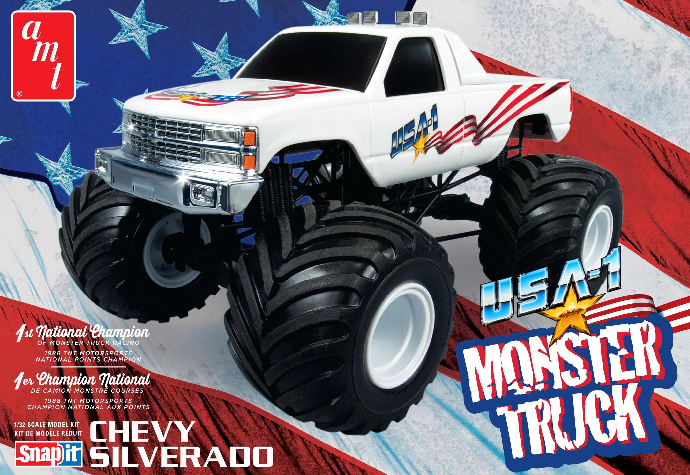 AMT USA-1 Monster Truck SNAP 1:32 Scale Model Kit - Image 6