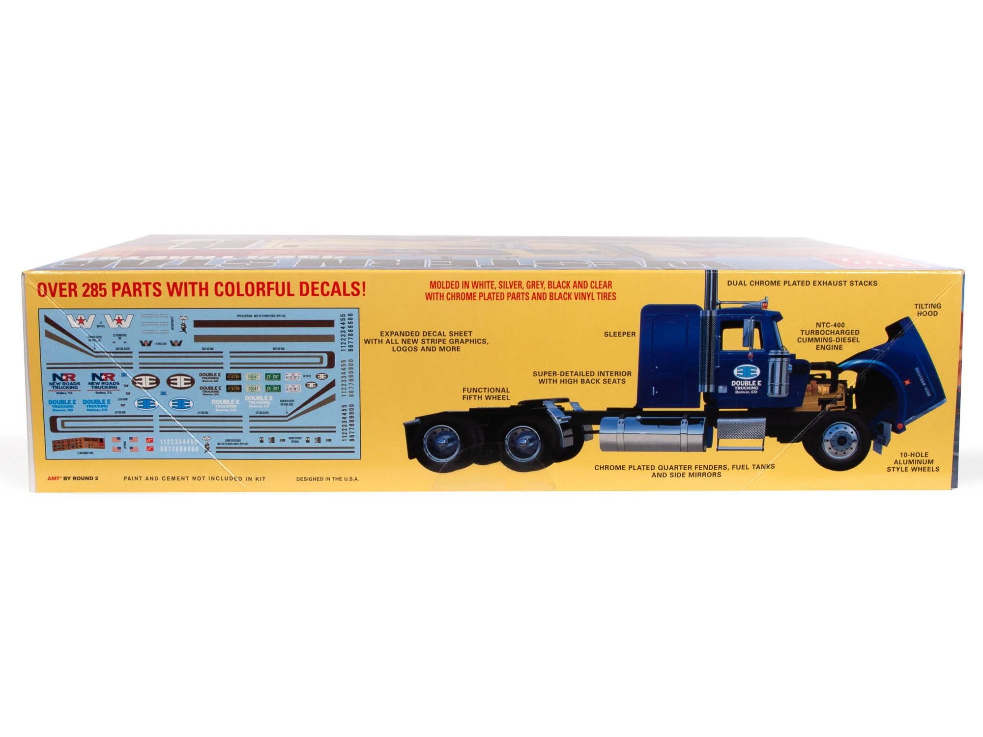 AMT Western Star 4964 Tractor 1:24 Scale Model Kit - Image 3