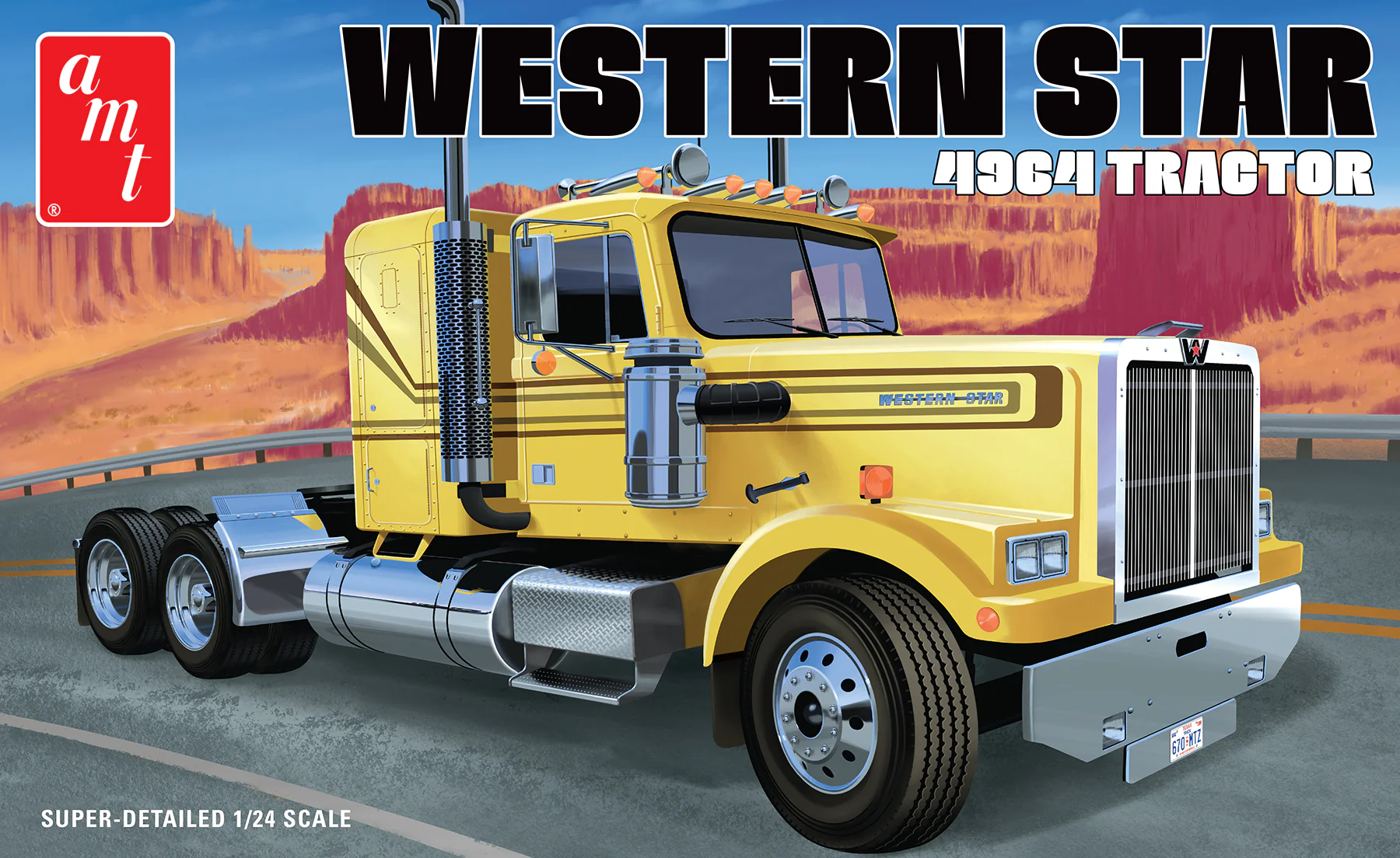 AMT Western Star 4964 Tractor 1:24 Scale Model Kit - Image 6