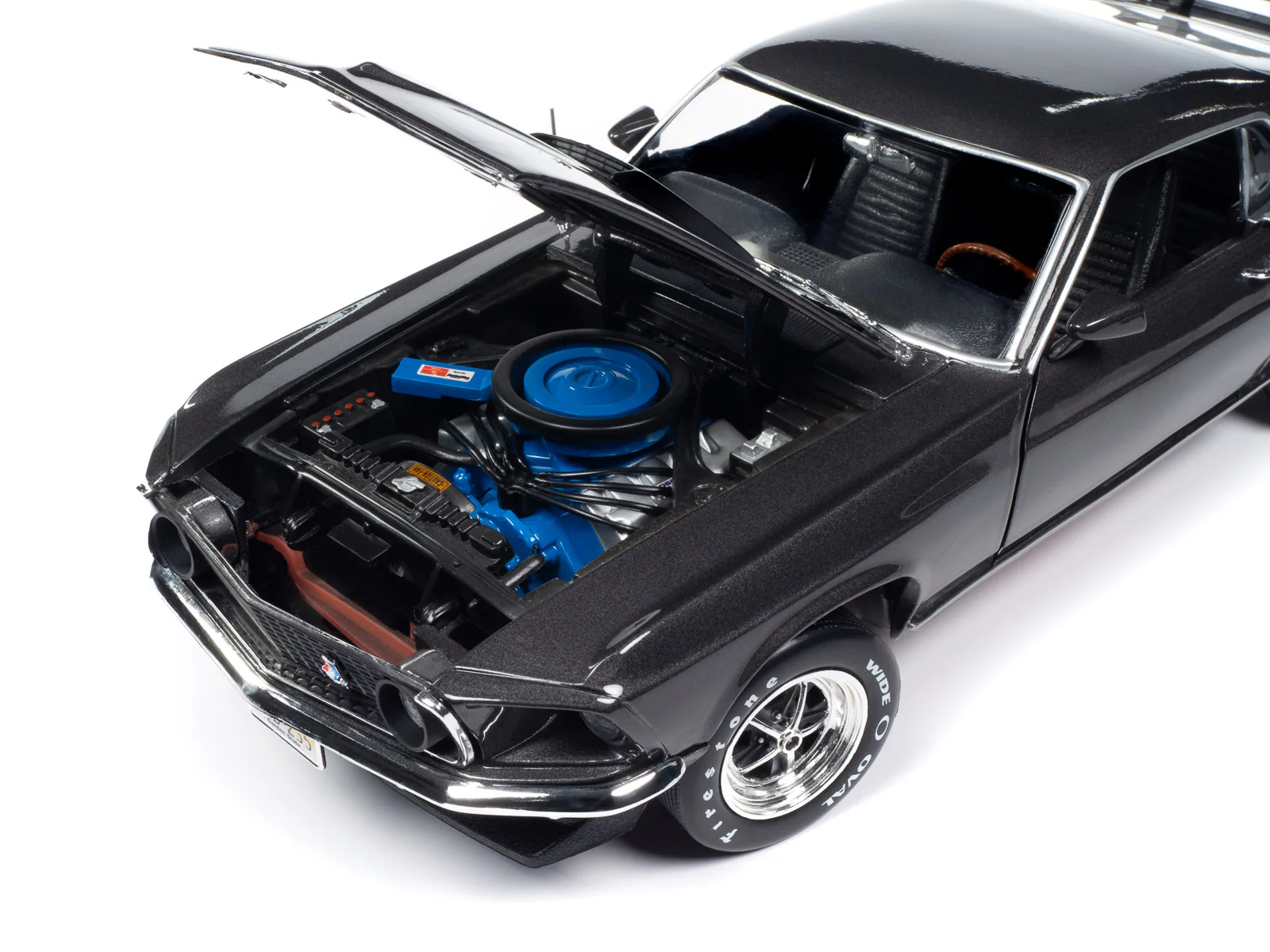 Auto World 1969 Ford Mustang John Wick 1:18 Scale Diecast - Image 9
