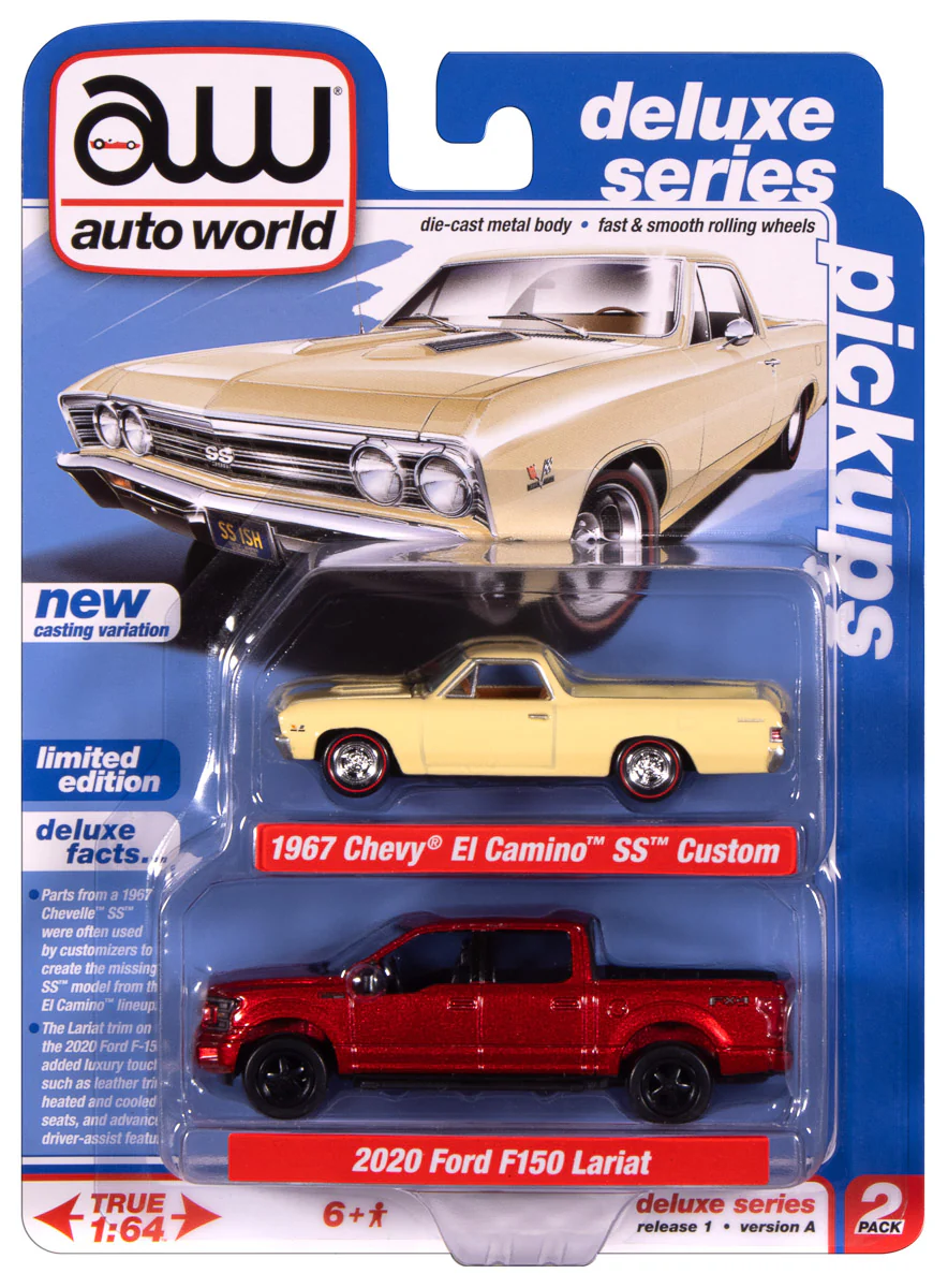 Auto World 2026 Release 1 Pickups Deluxe (2-Pack) Version A 1:64 Scale Diecast