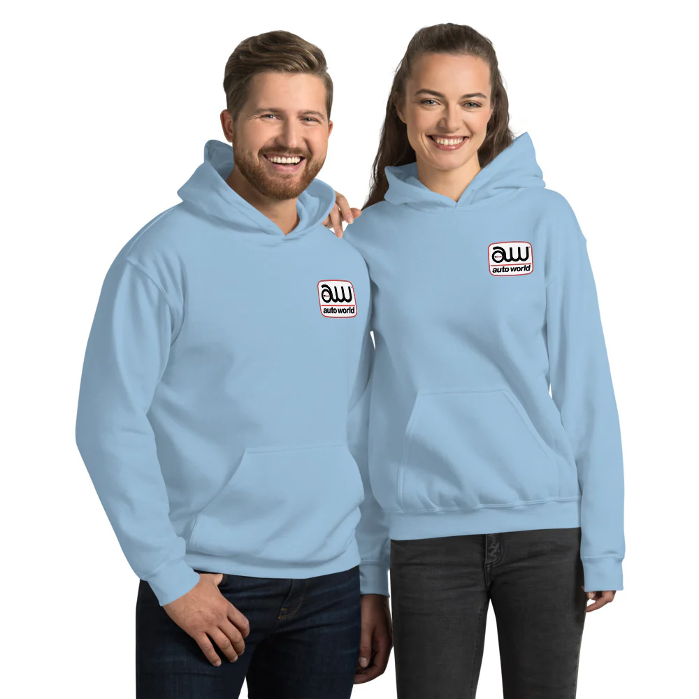 Auto World (Front and Back) Logo Hoodie - Image 11