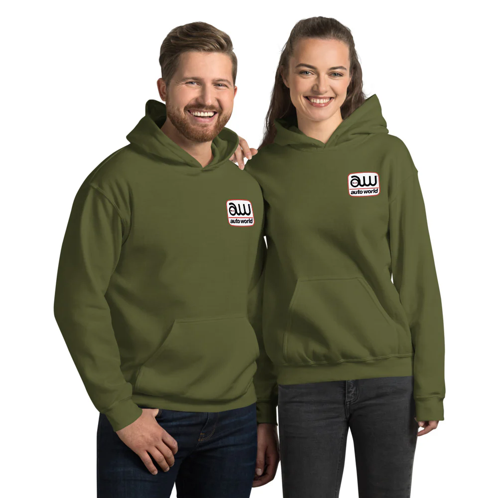 Auto World (Front and Back) Logo Hoodie - Image 8