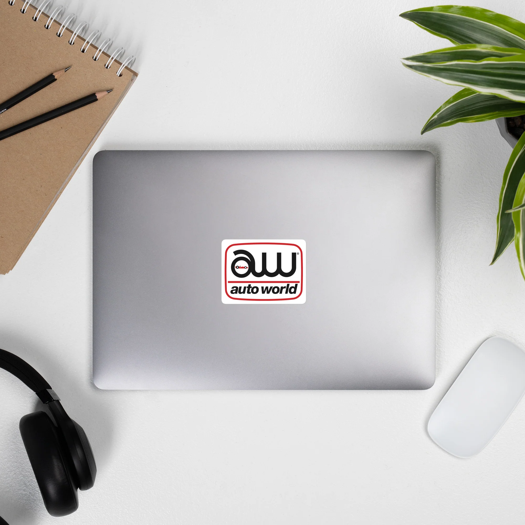 Auto World Logo Bubble-Free Sticker - Image 3